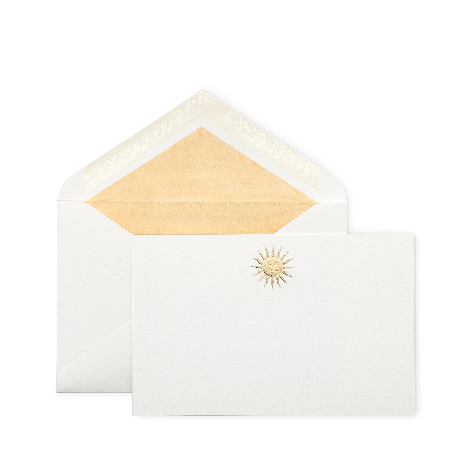 Smythson Sun Motif Correspondence Cards In White