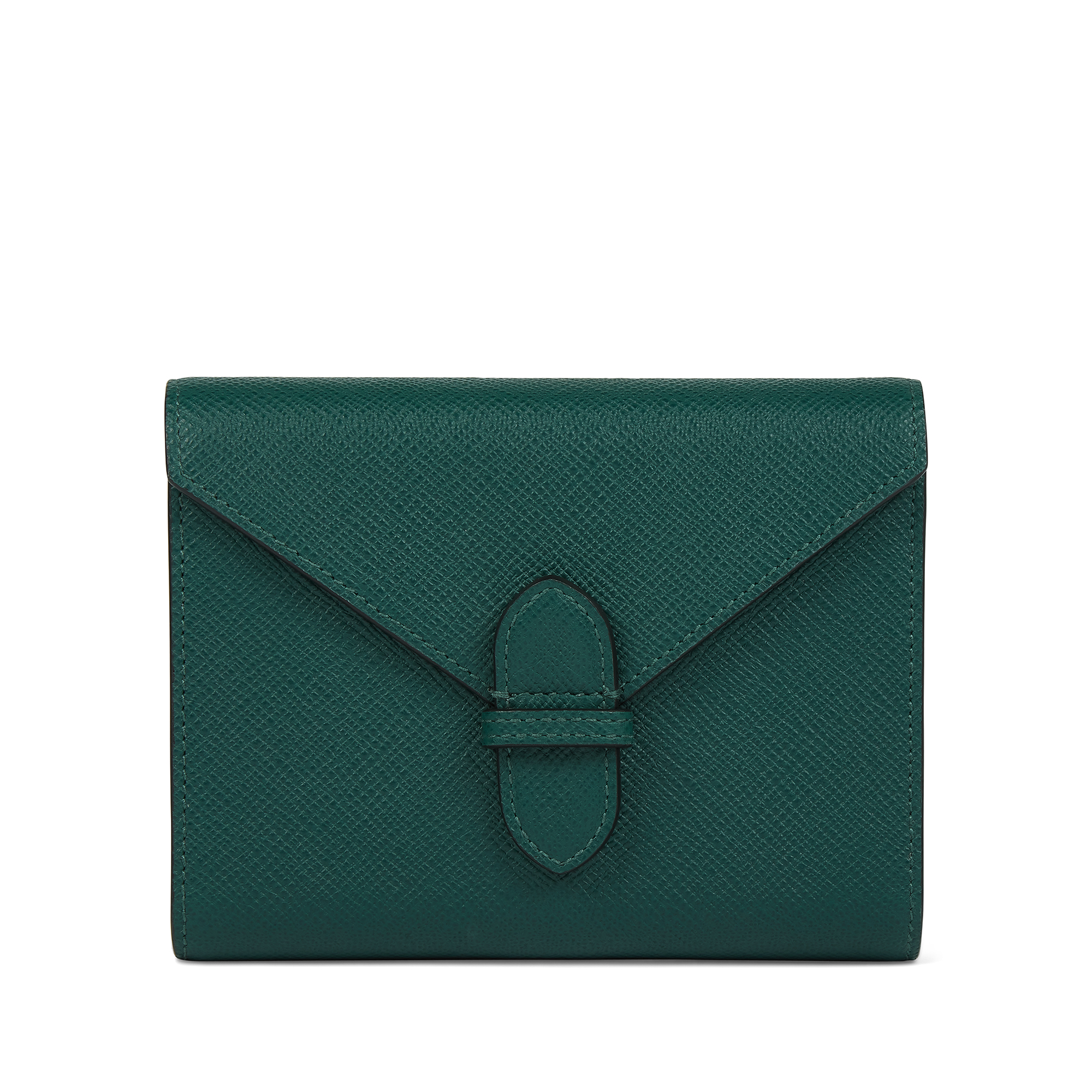 Shop Smythson Double Playing Cards Case In Panama In Forest