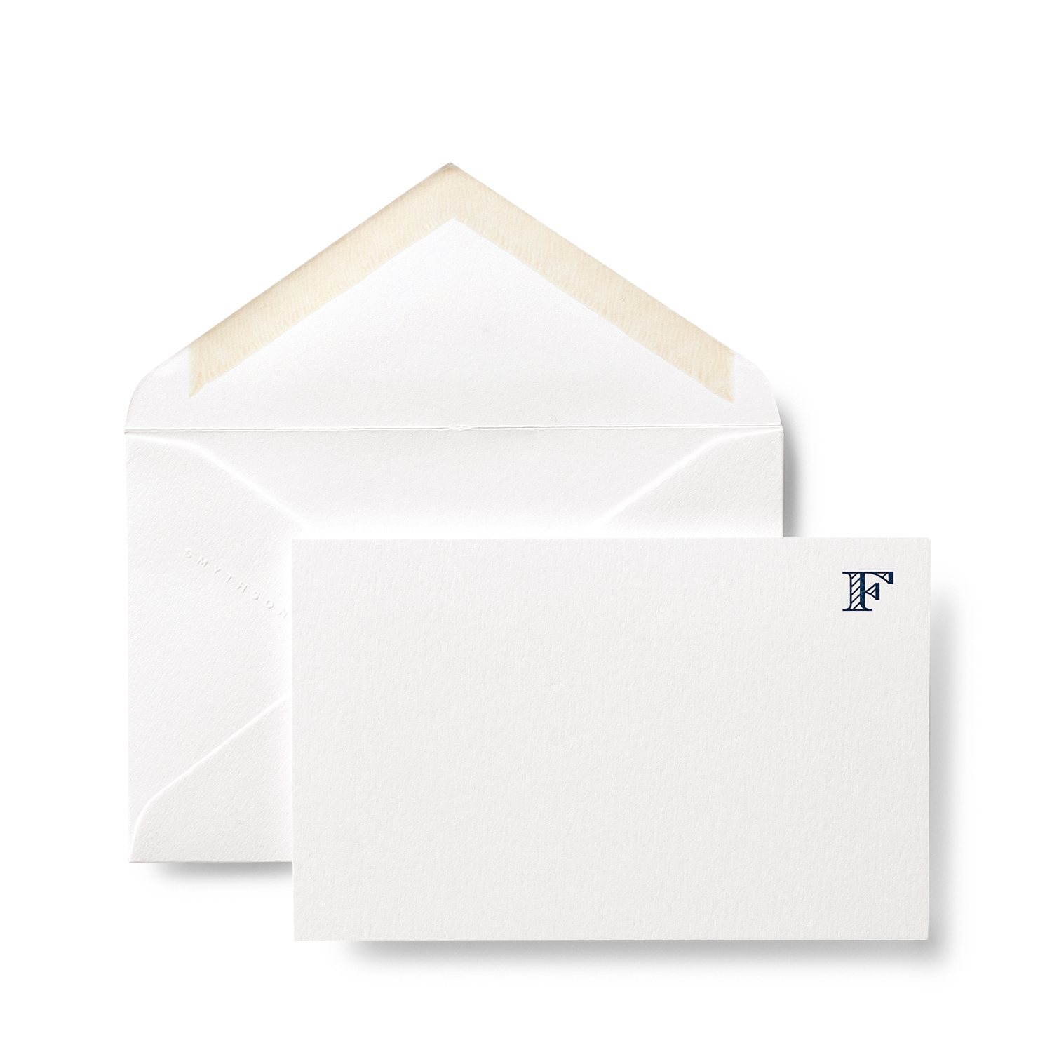 Smythson F Alphabet Correspondence Cards In White