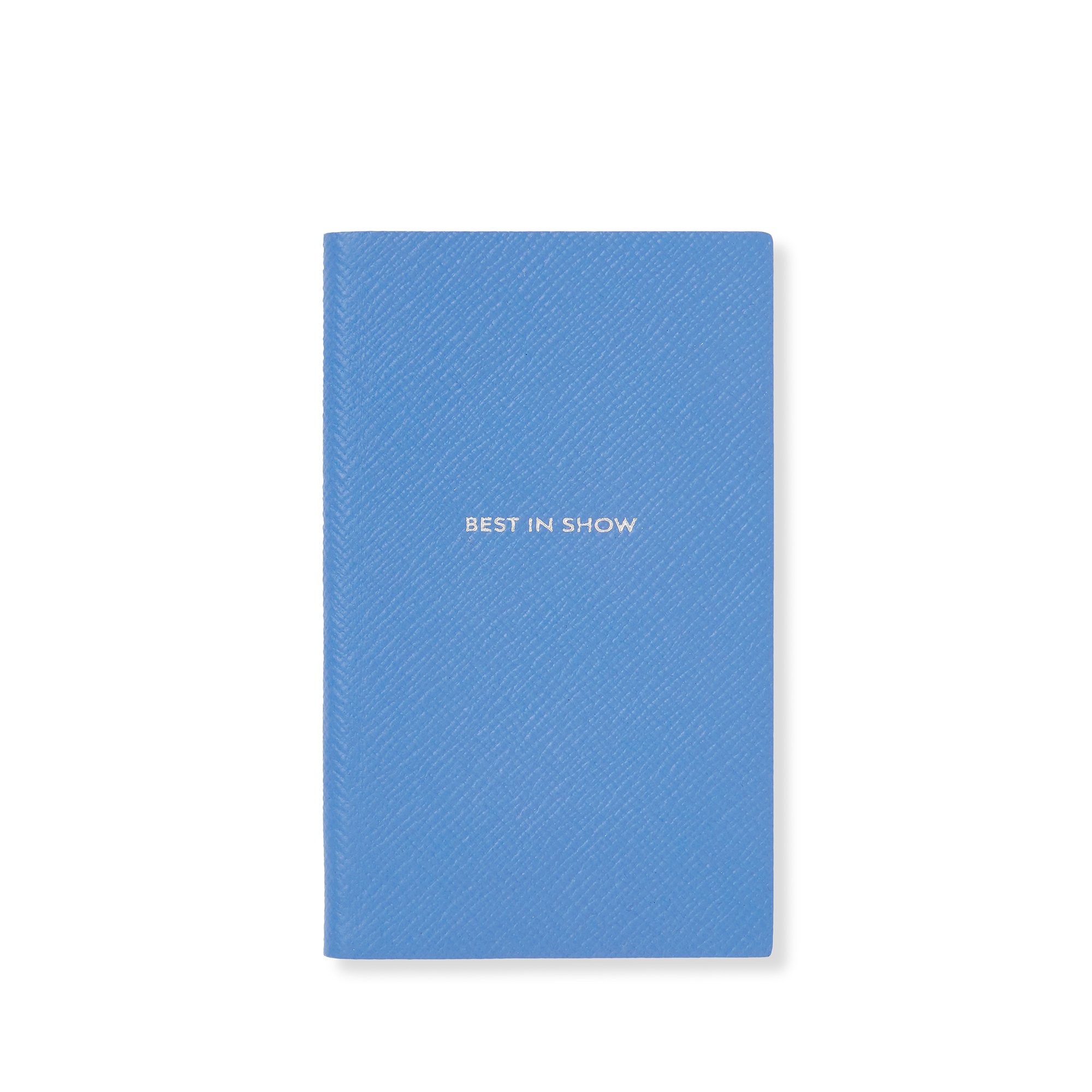 Smythson Best In Show Panama Notebook In Nile Blue