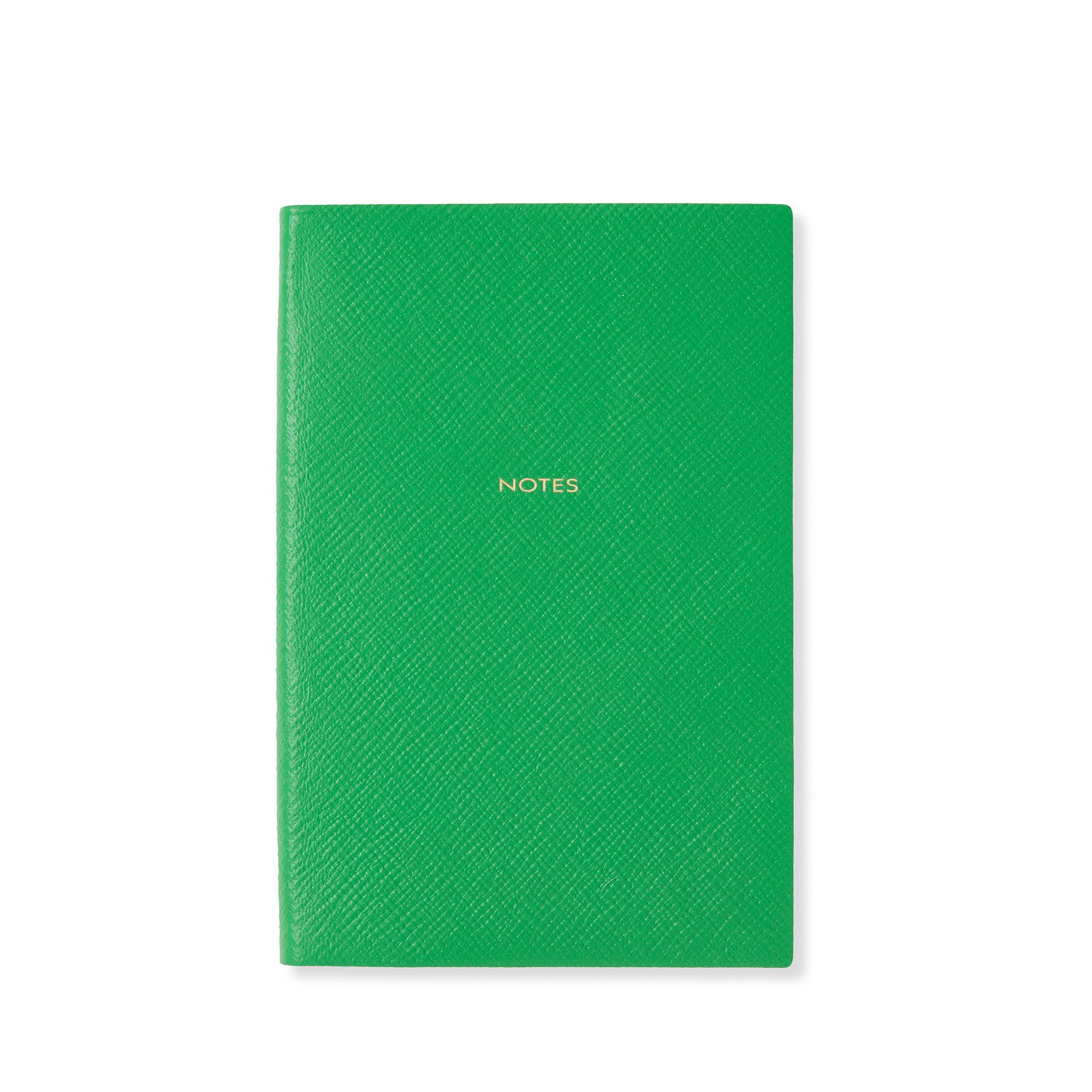 Smythson Notes Chelsea Notebook In Panama In Bright Emerald