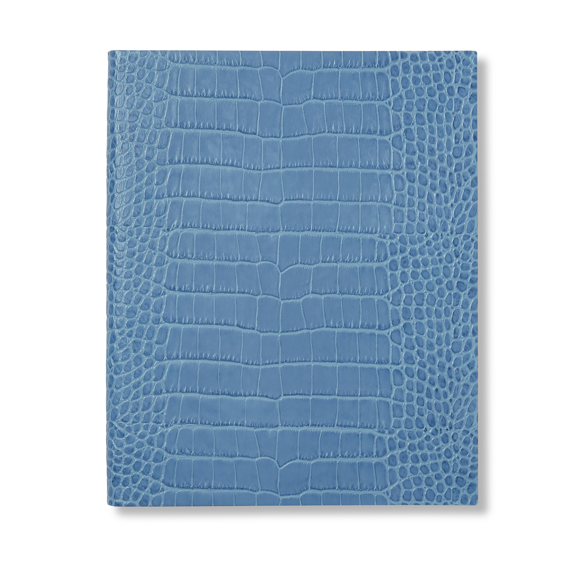 Smythson Portobello Notebook In Mara In Nile Blue