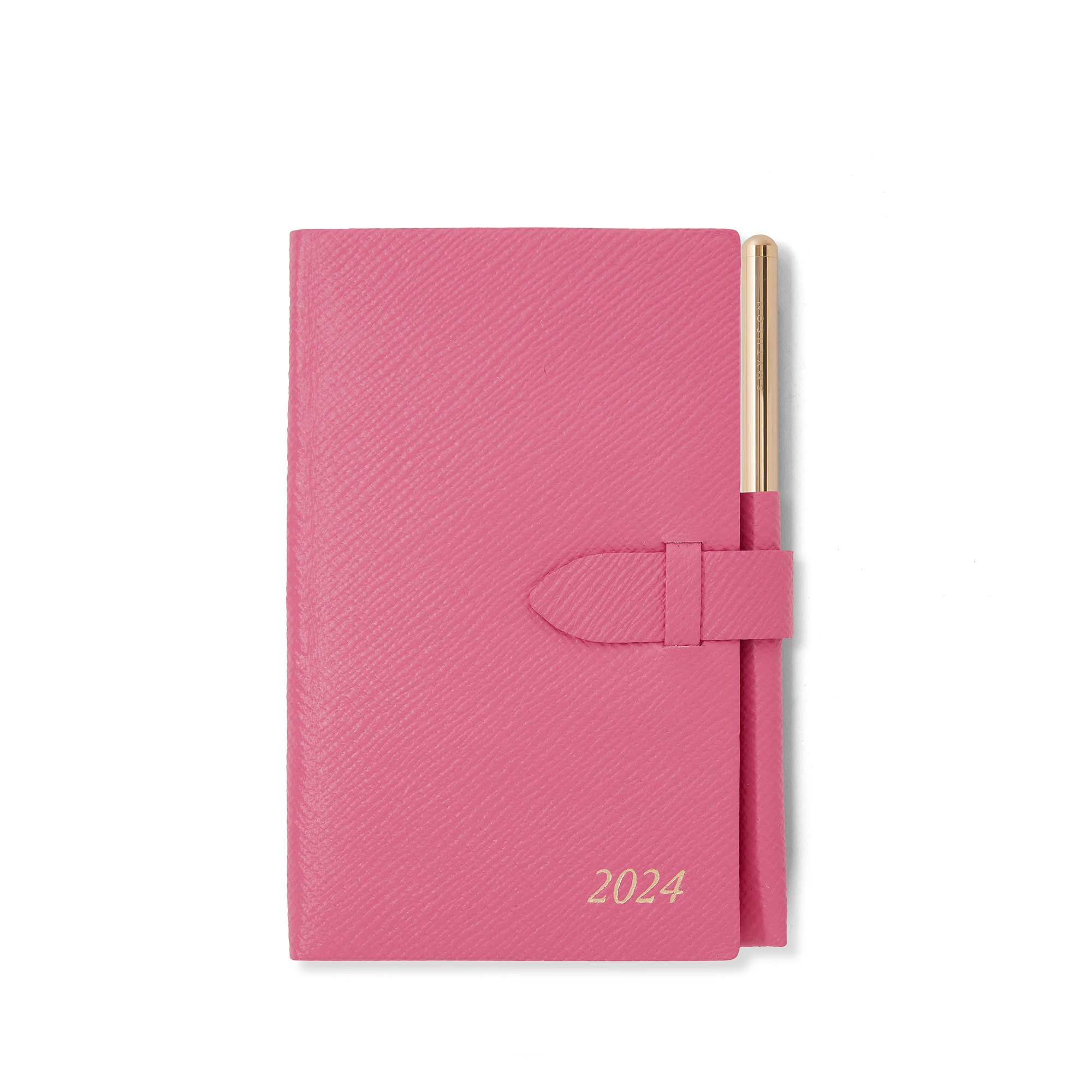 Smythson 2024 Panama Weekly Diary With Pencil In Peony