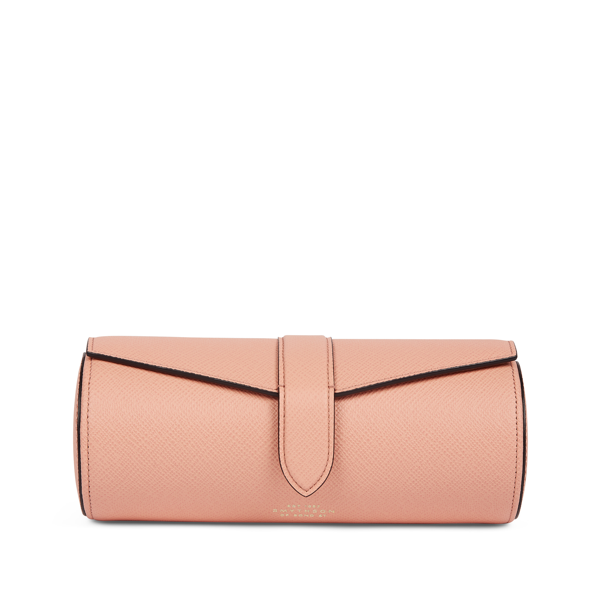 Panamaレザー ジュエリーロール in peach | Smythson