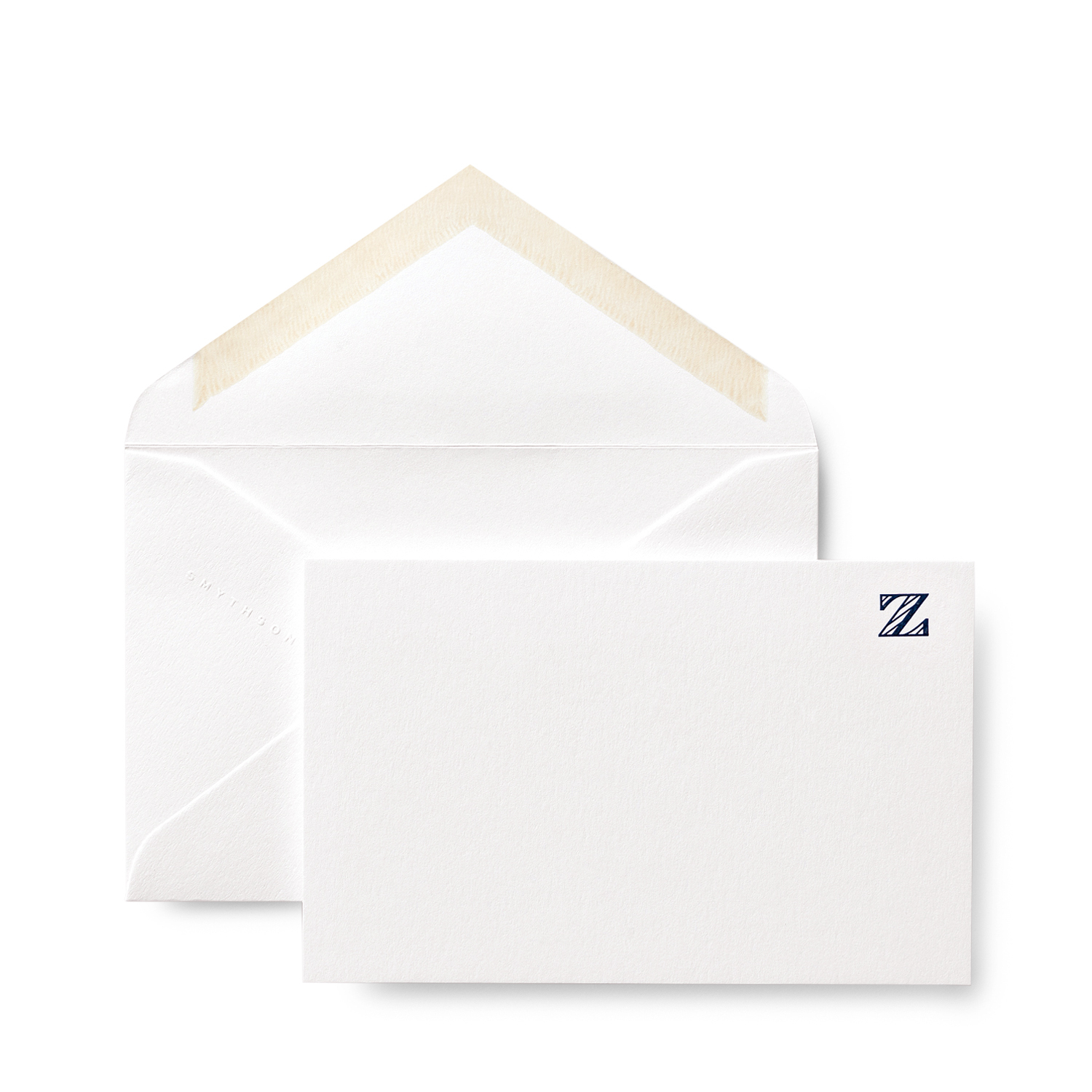 Smythson Z Alphabet Correspondence Cards In White