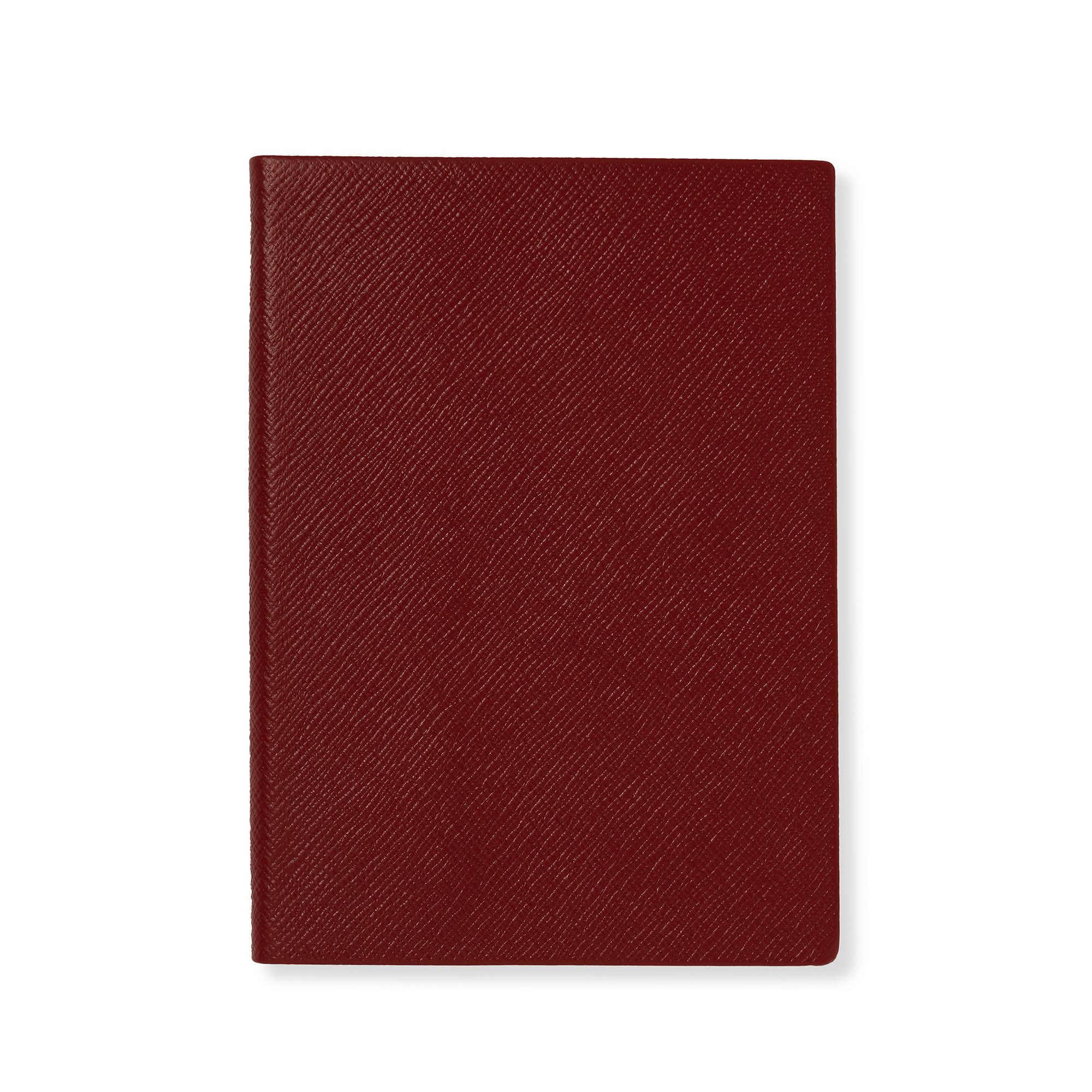 Smythson Soho Notebook In Panama In Red