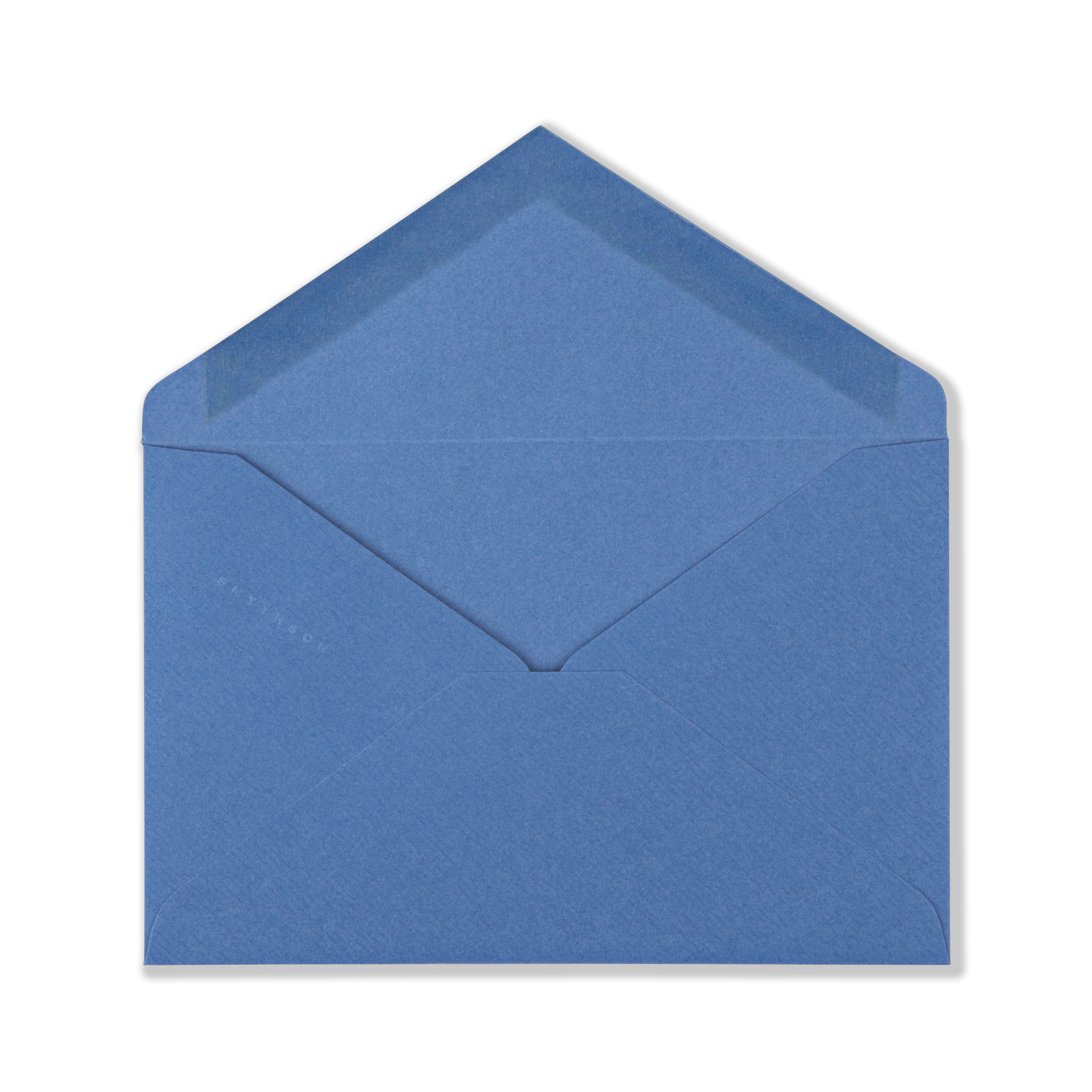Smythson King Envelopes In Nile Blue