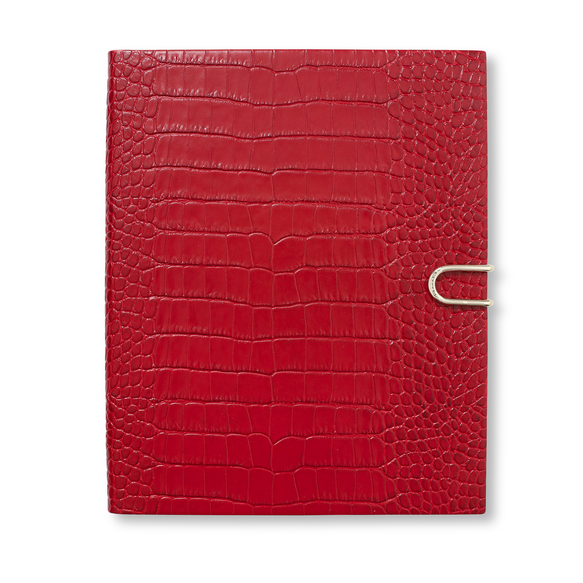 SMYTHSON SMYTHSON PORTOBELLO NOTEBOOK WITH SLIDE CLOSURE IN MARA