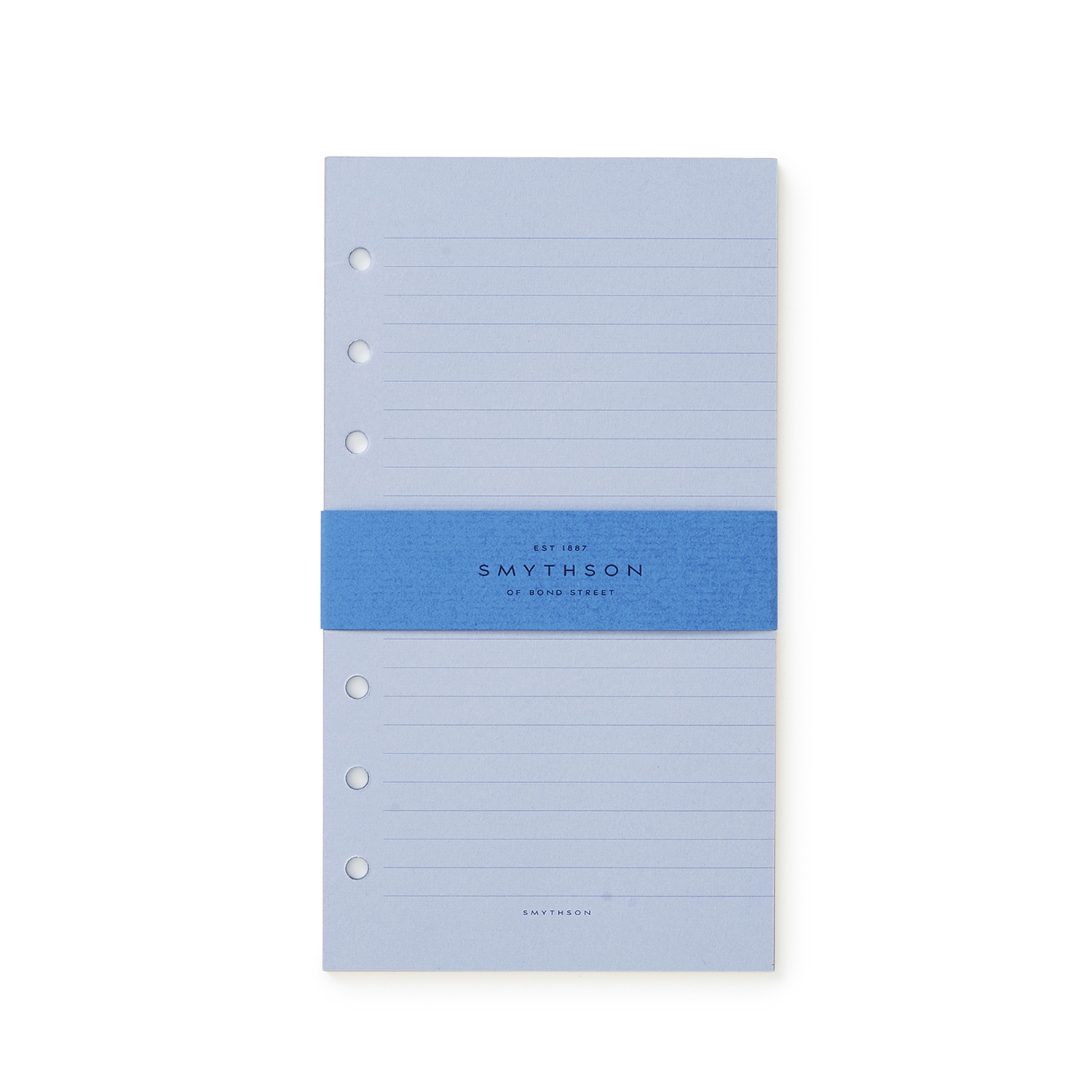 Smythson Bond Organiser Notes Refill In Pale Blue