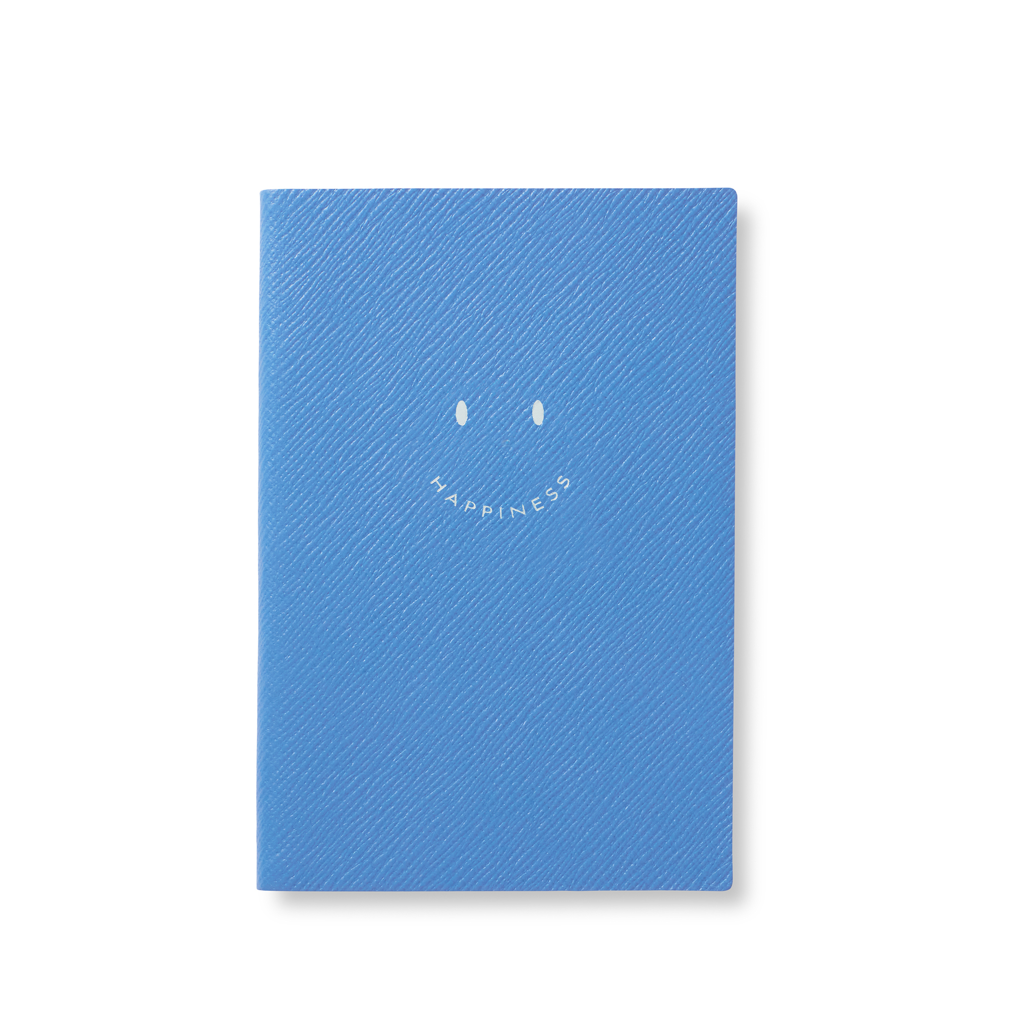 Smythson Happiness Chelsea Notebook In Panama In Blue