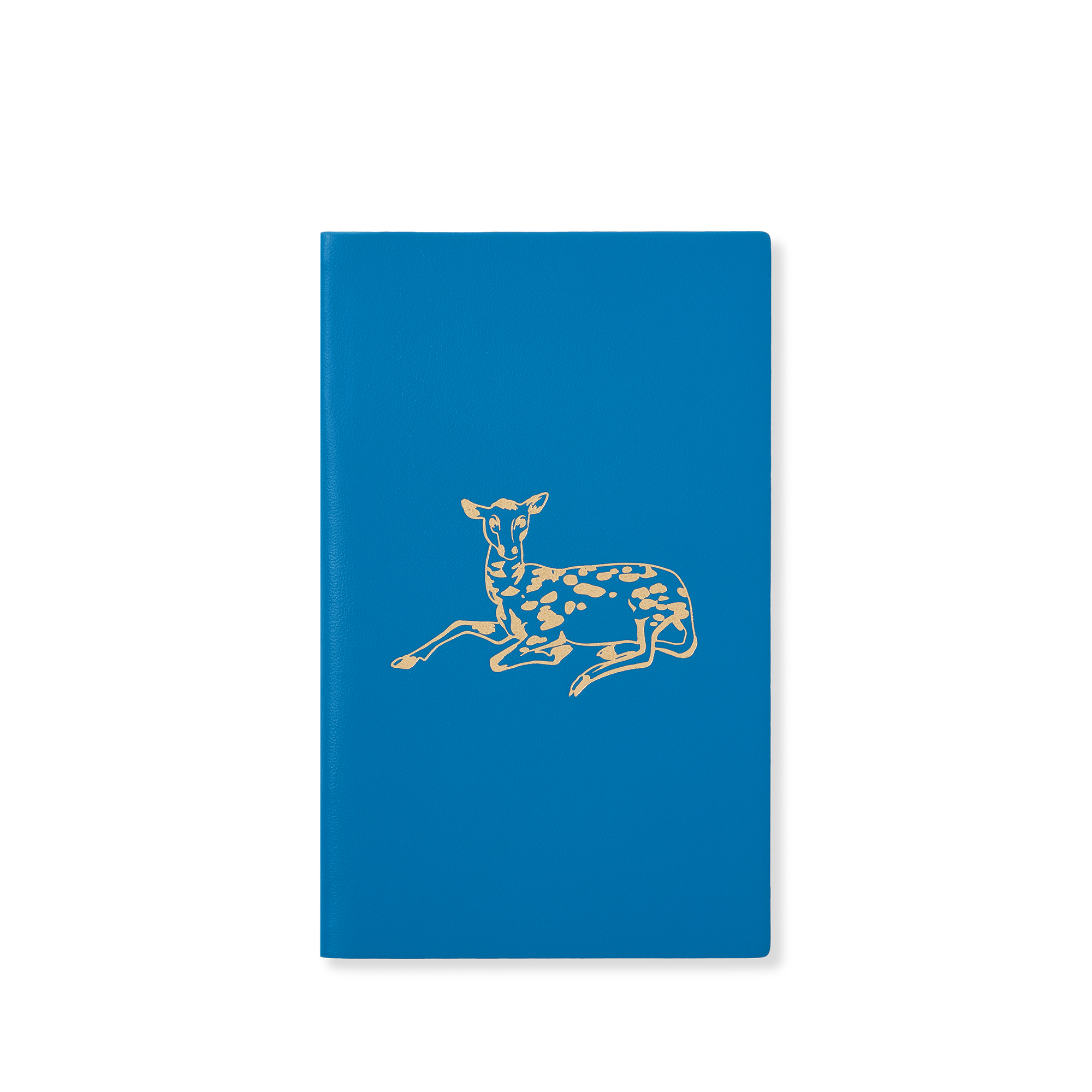 Smythson Menagerie Deer Bond Notebook In Turmeric