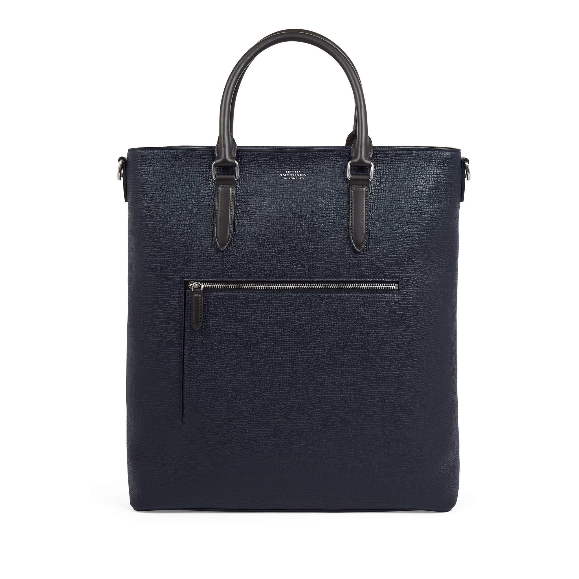 Portrait Tote Bag in Ludlow in navy Smythson