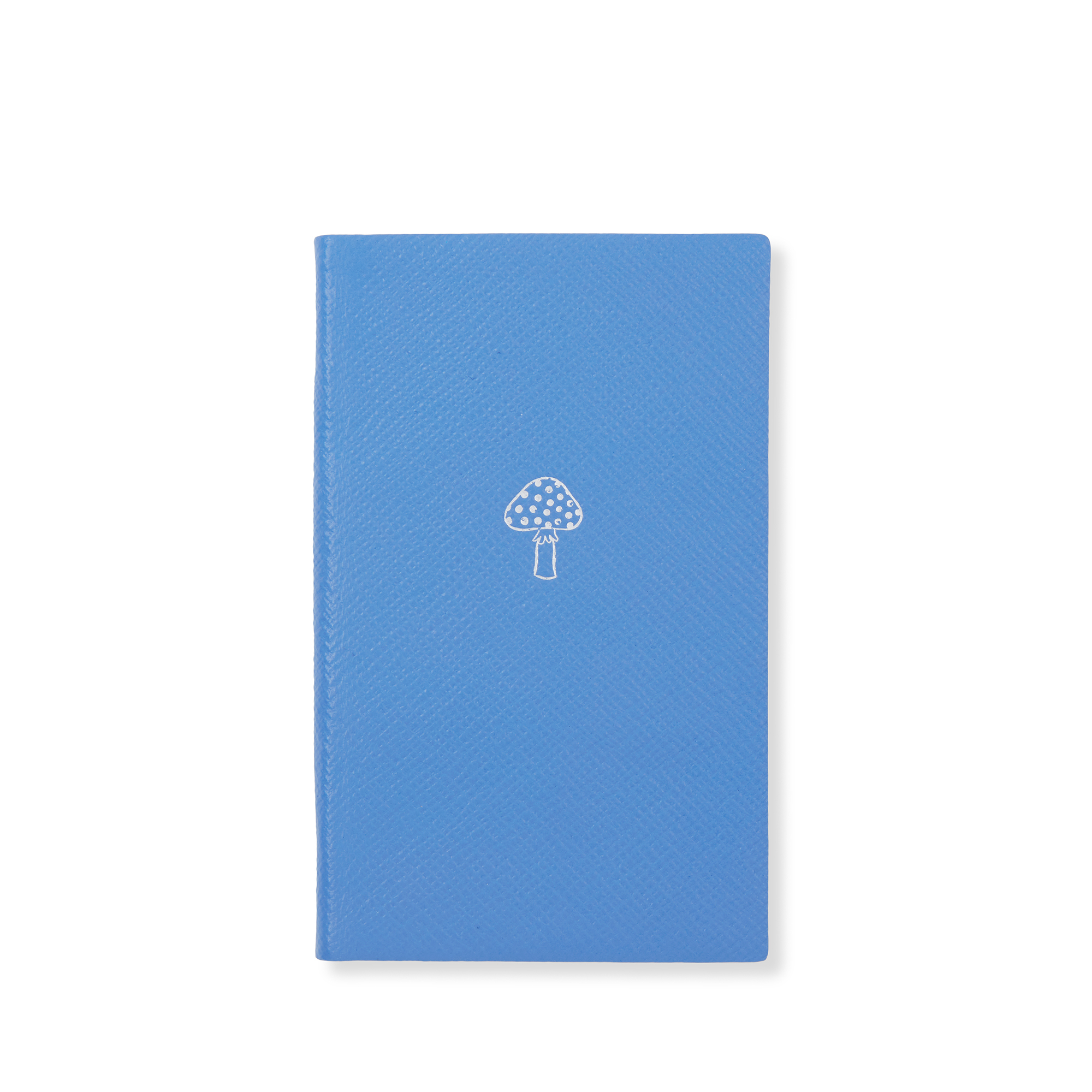 Shop Smythson Toadstool Panama Notebook In Nile Blue