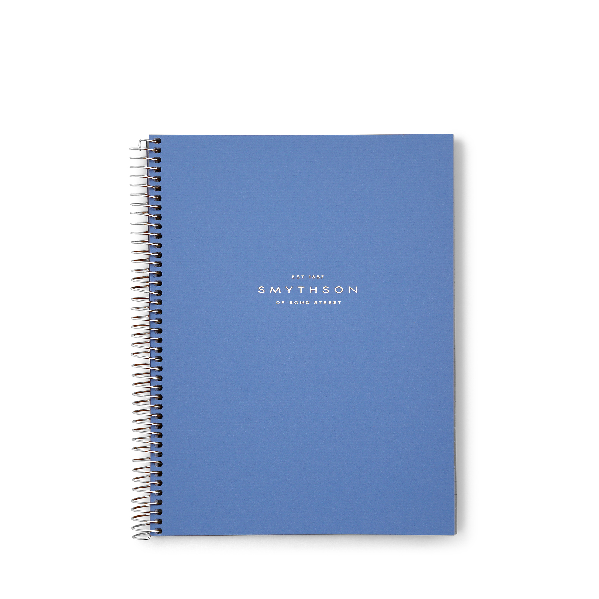 Smythson A5 Spiral Bound Refill Pad In Silver