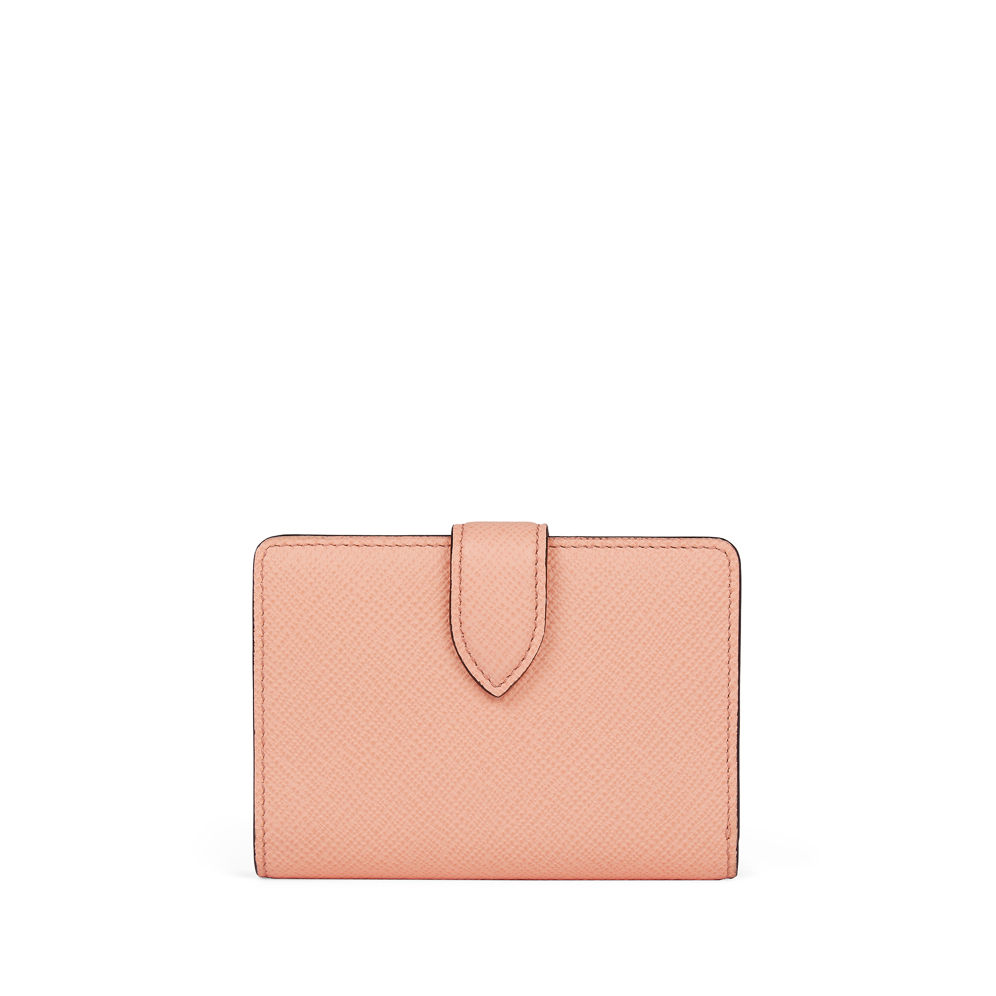 Smythson Small Continental Purse In Panama In Peach | ModeSens