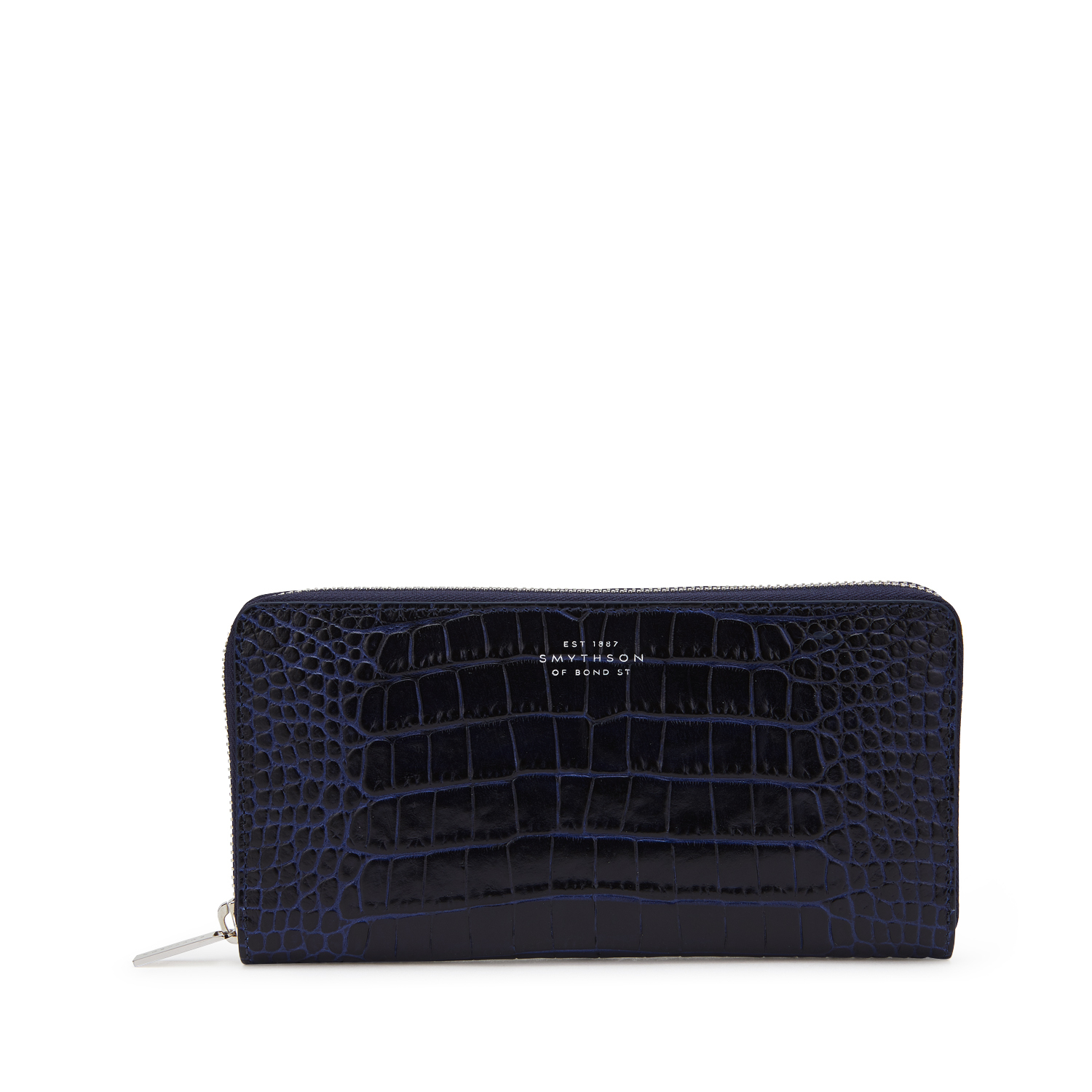 Mara ジップウォレット L In Navy Smythson