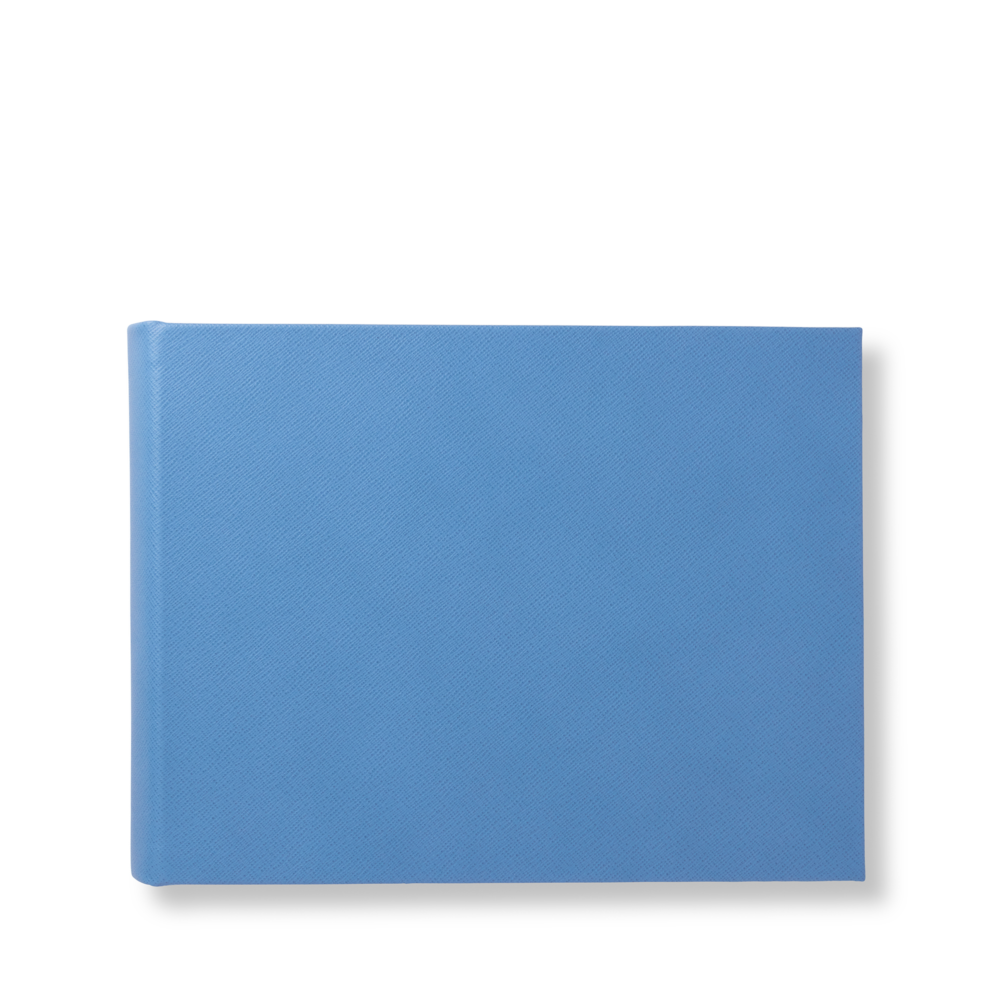 Smythson Medium Photo Album In Panama In Nile Blue