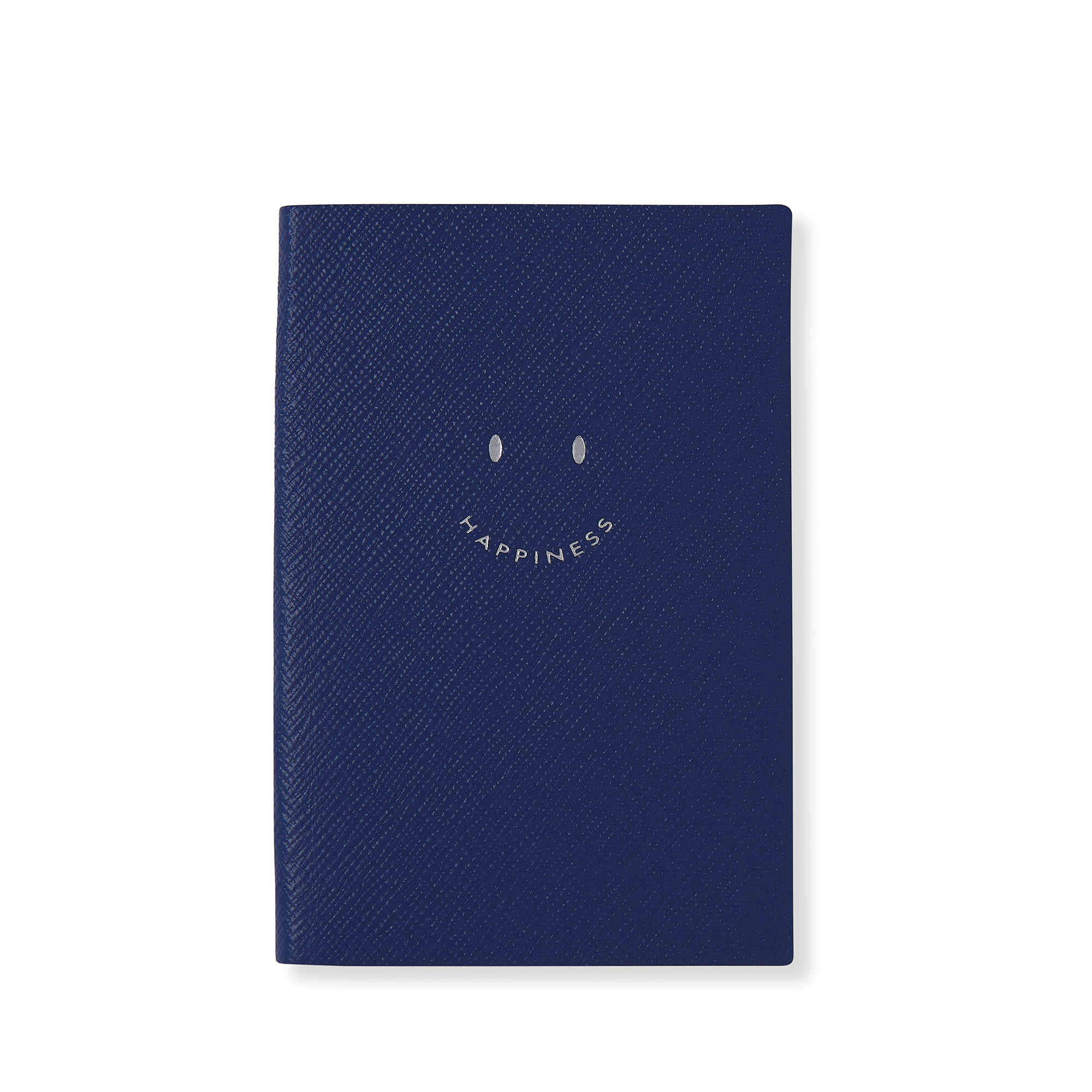 Shop Smythson Happiness Chelsea Notebook In Panama In Indigo