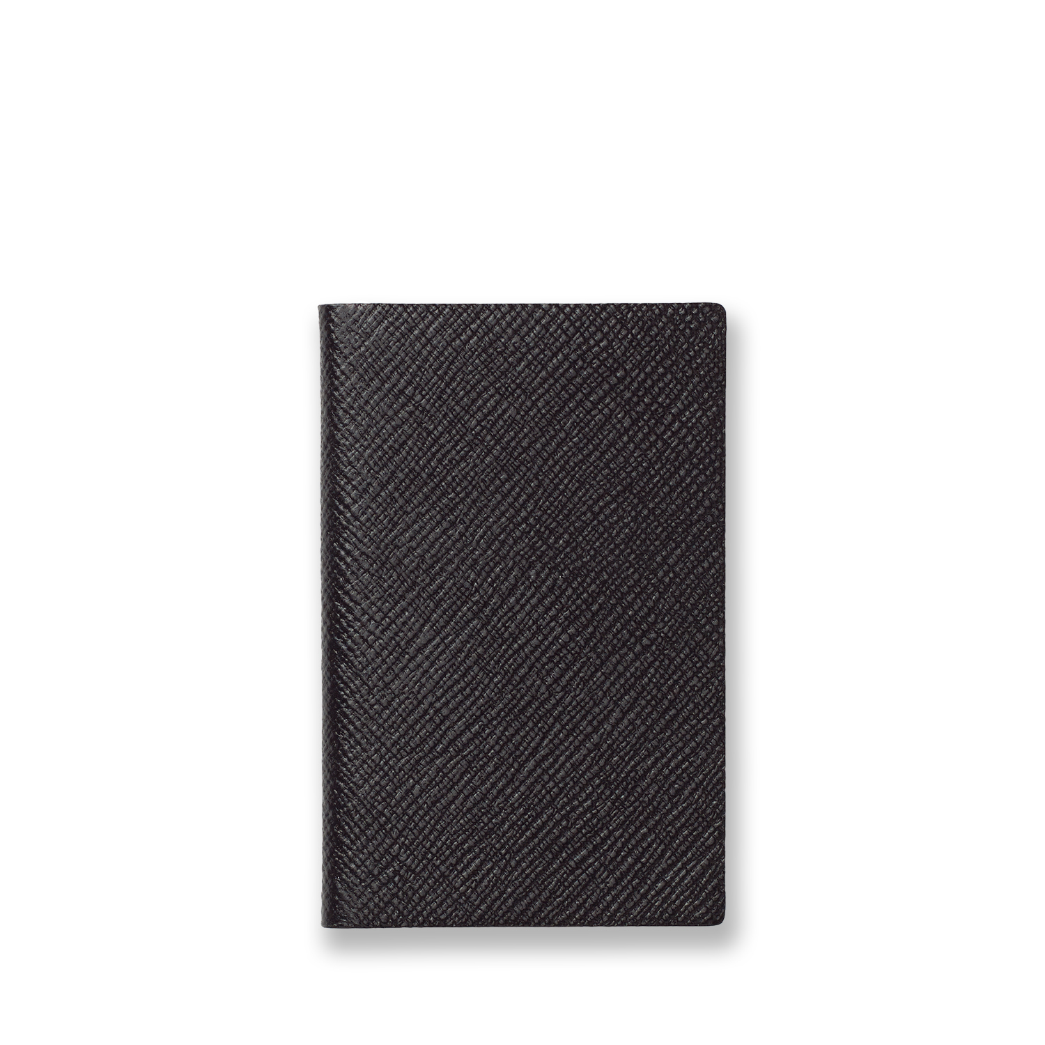 Smythson Wafer Notebook In Panama In Black