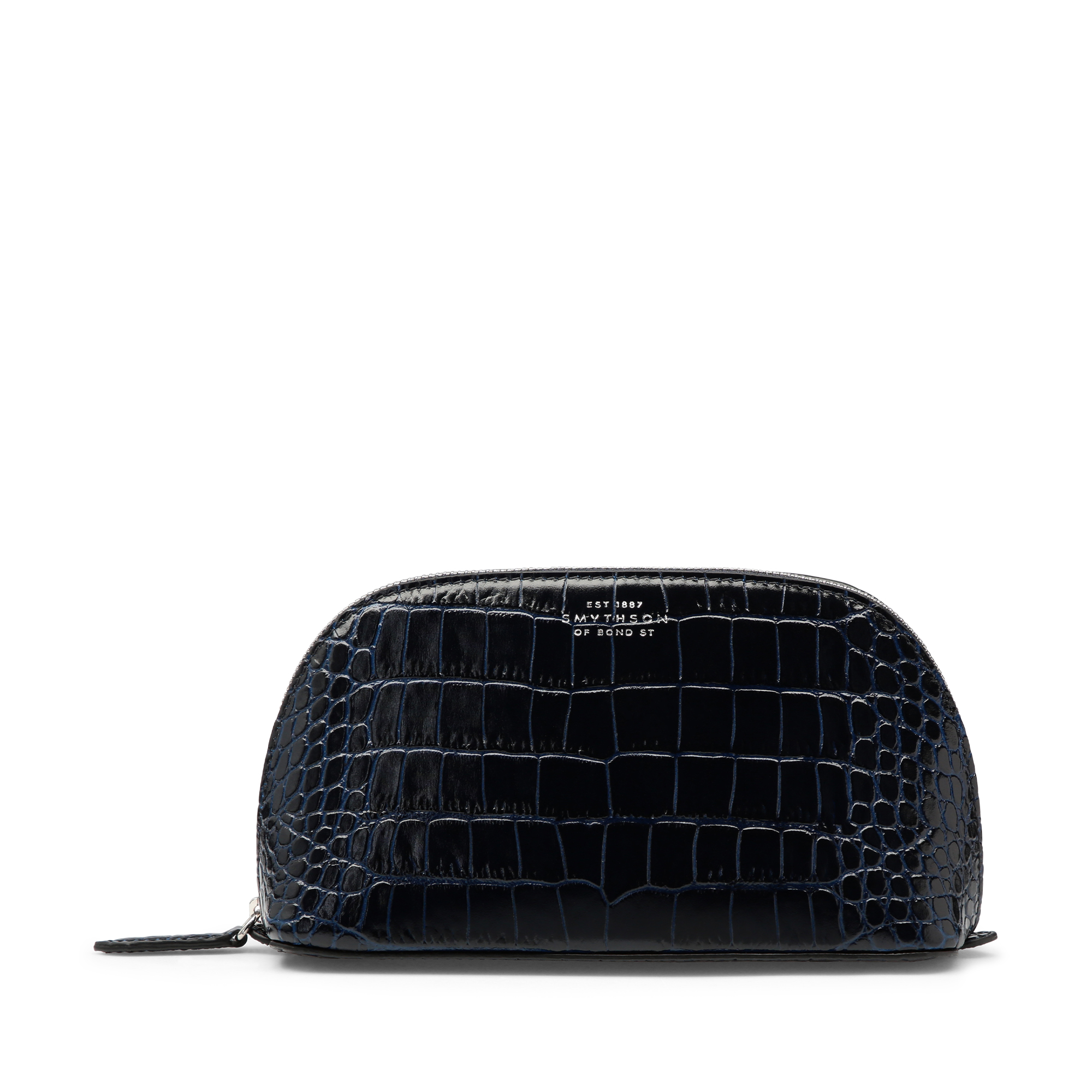 Cosmetic Case in Mara in navy | Smythson