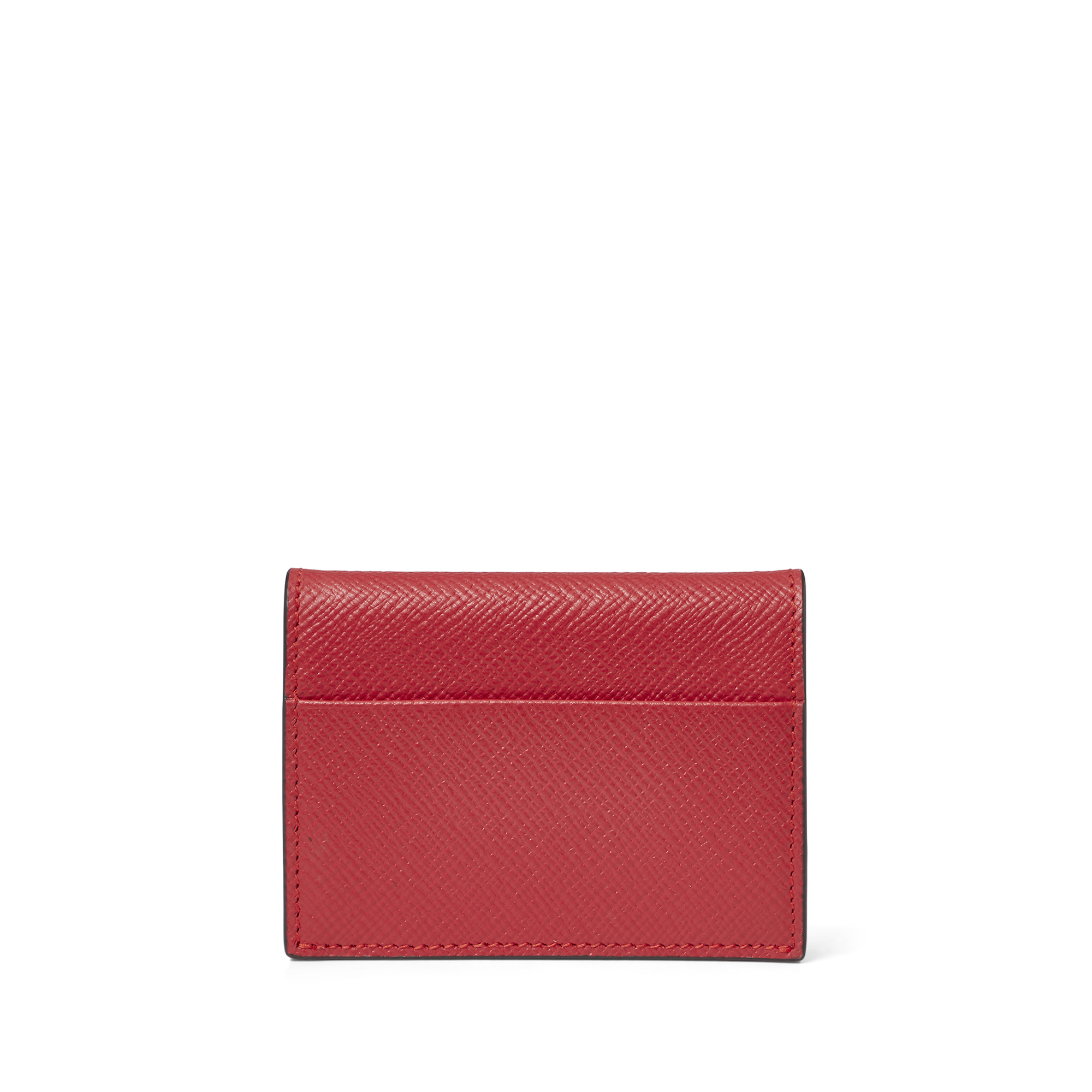 Smythson Panama Coin Purse Card Case In Scarlet Red | ModeSens