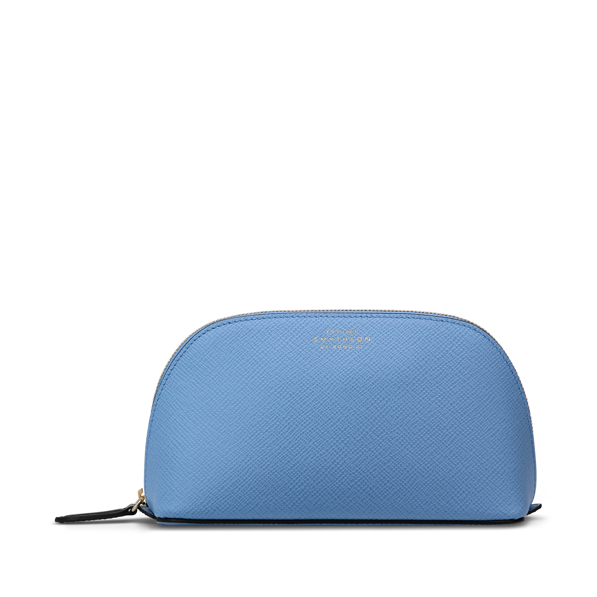 Cosmetic Case in Panama in nile blue | Smythson