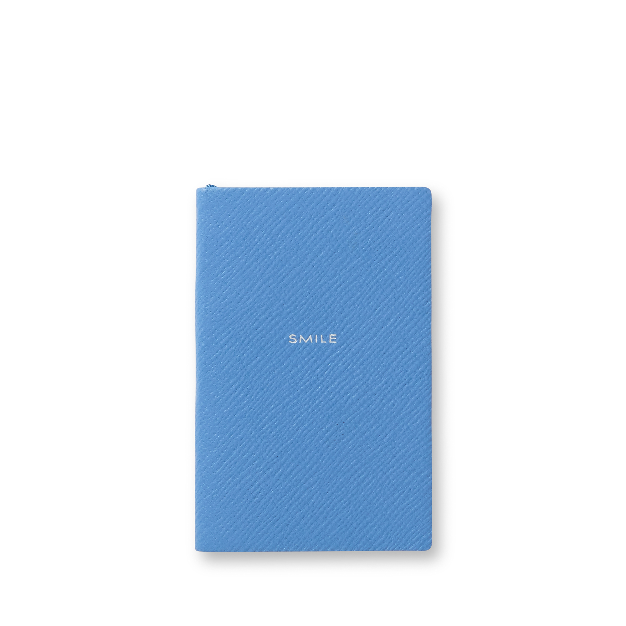 Smythson Panama Notebook In Nile Blue