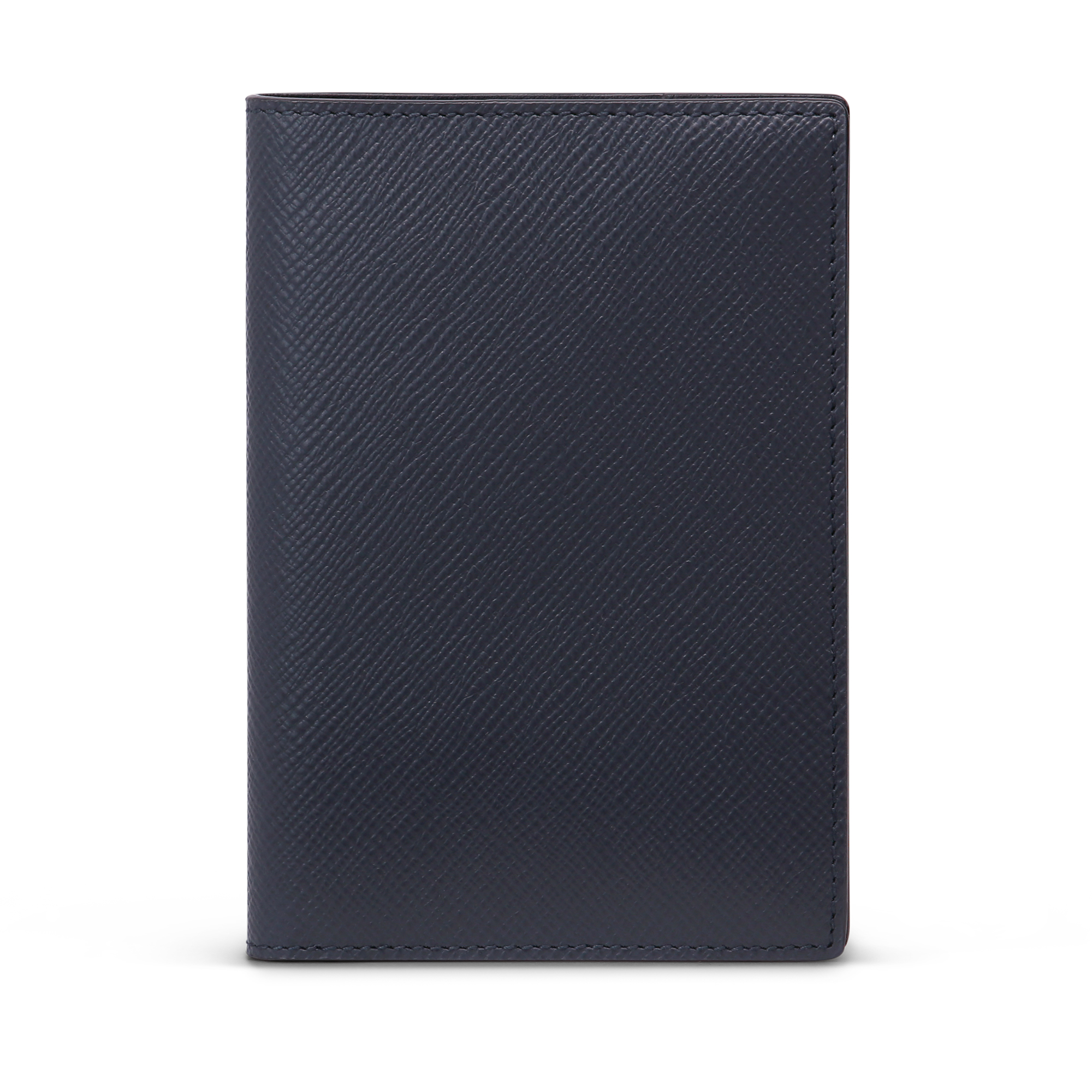 Panamaレザーパスポートカバー in navy | Smythson