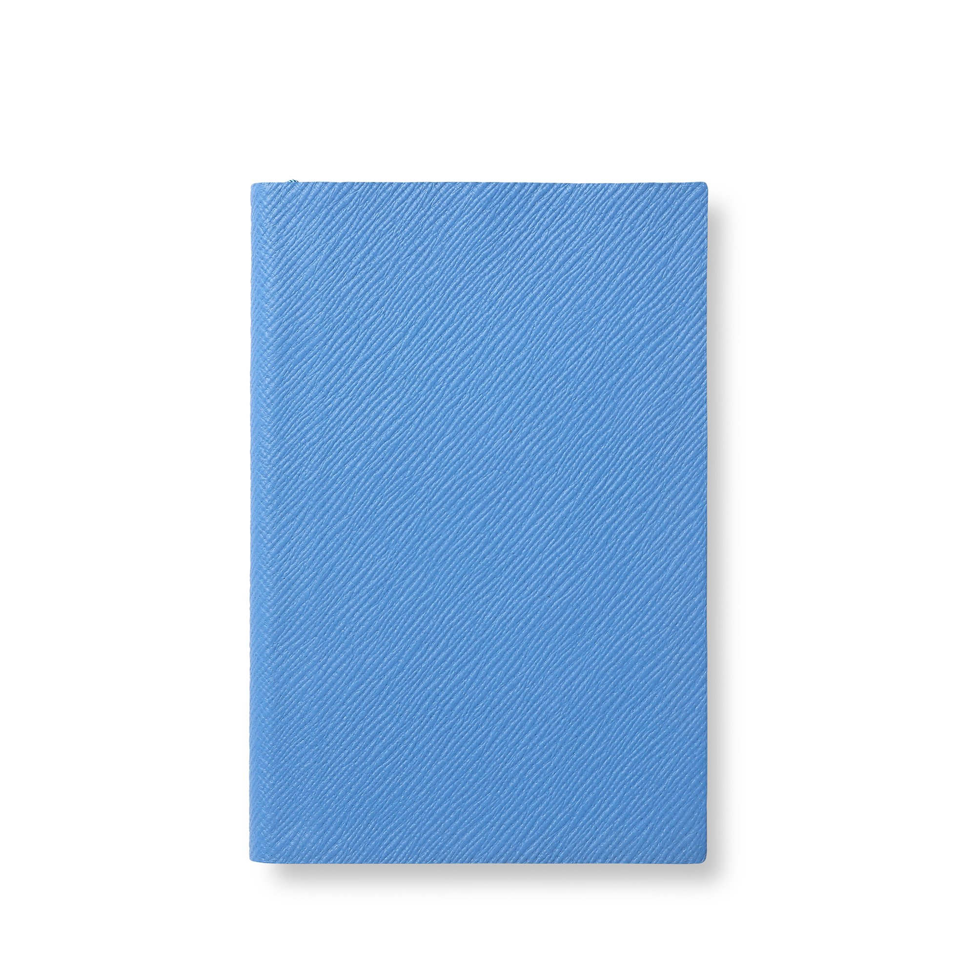 Smythson Evergreen Refillable Diary In Ludlow In Nile Blue