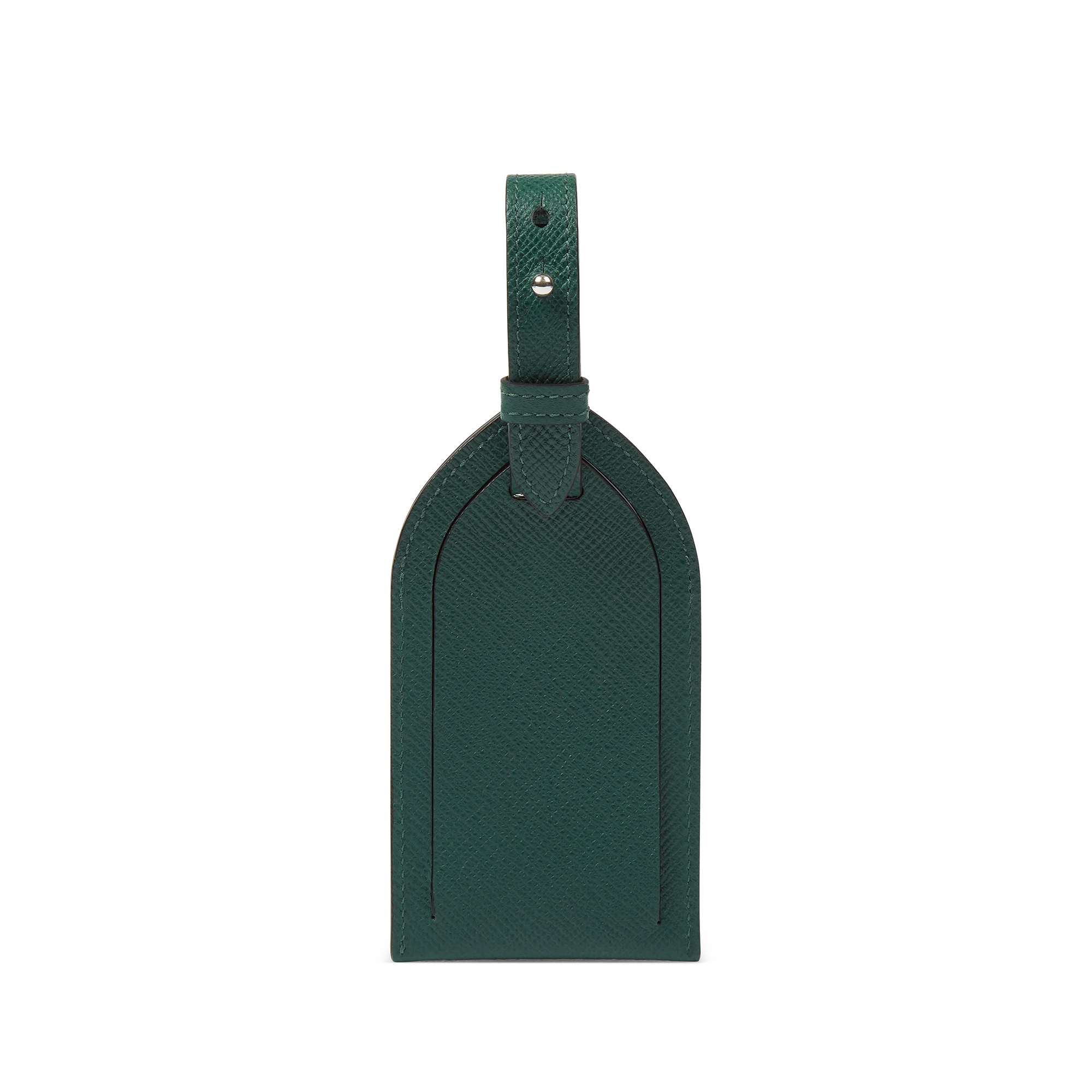 Smythson Luggage Tag In Panama In Forest