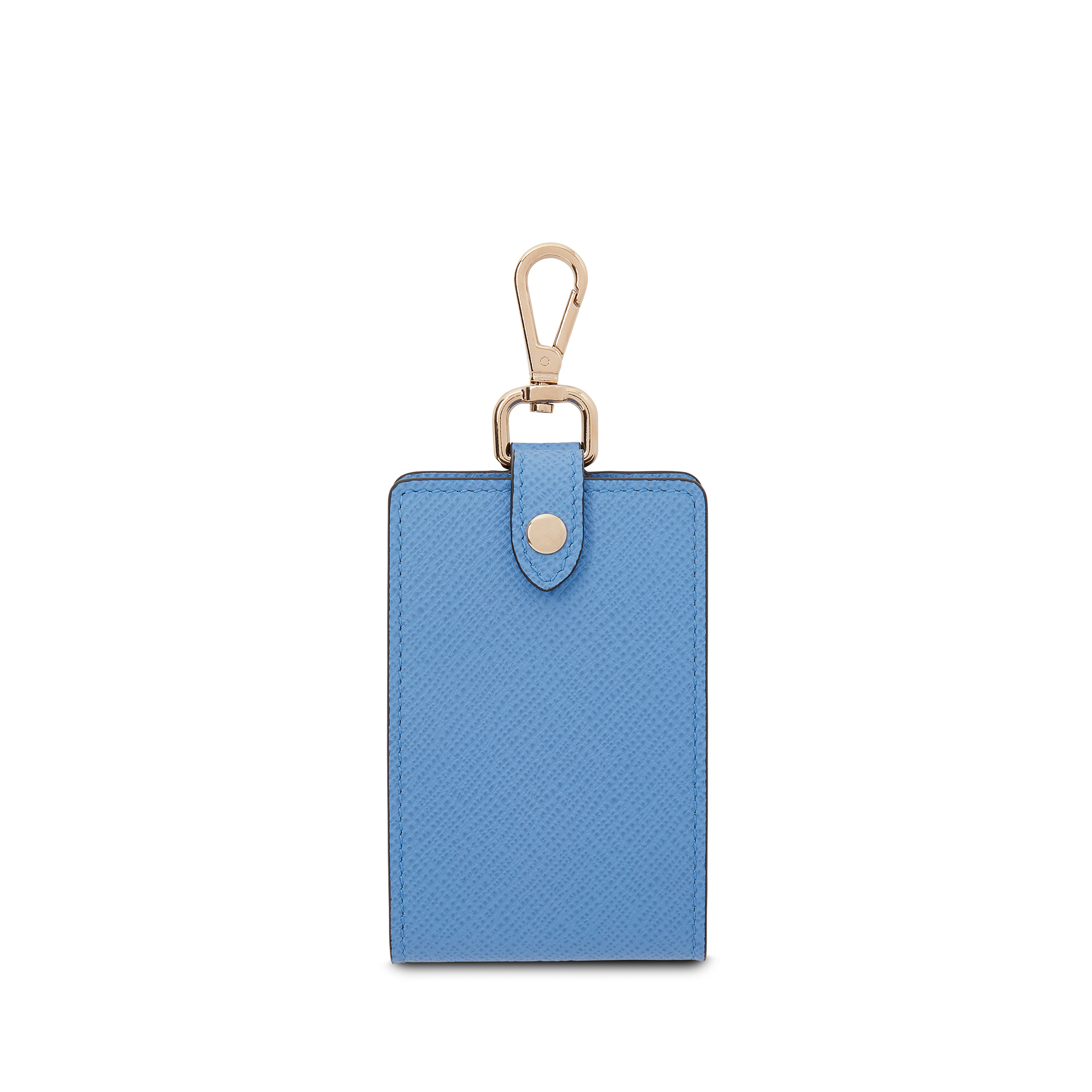 Smythson Golf Tee Holder In Panama In Nile Blue