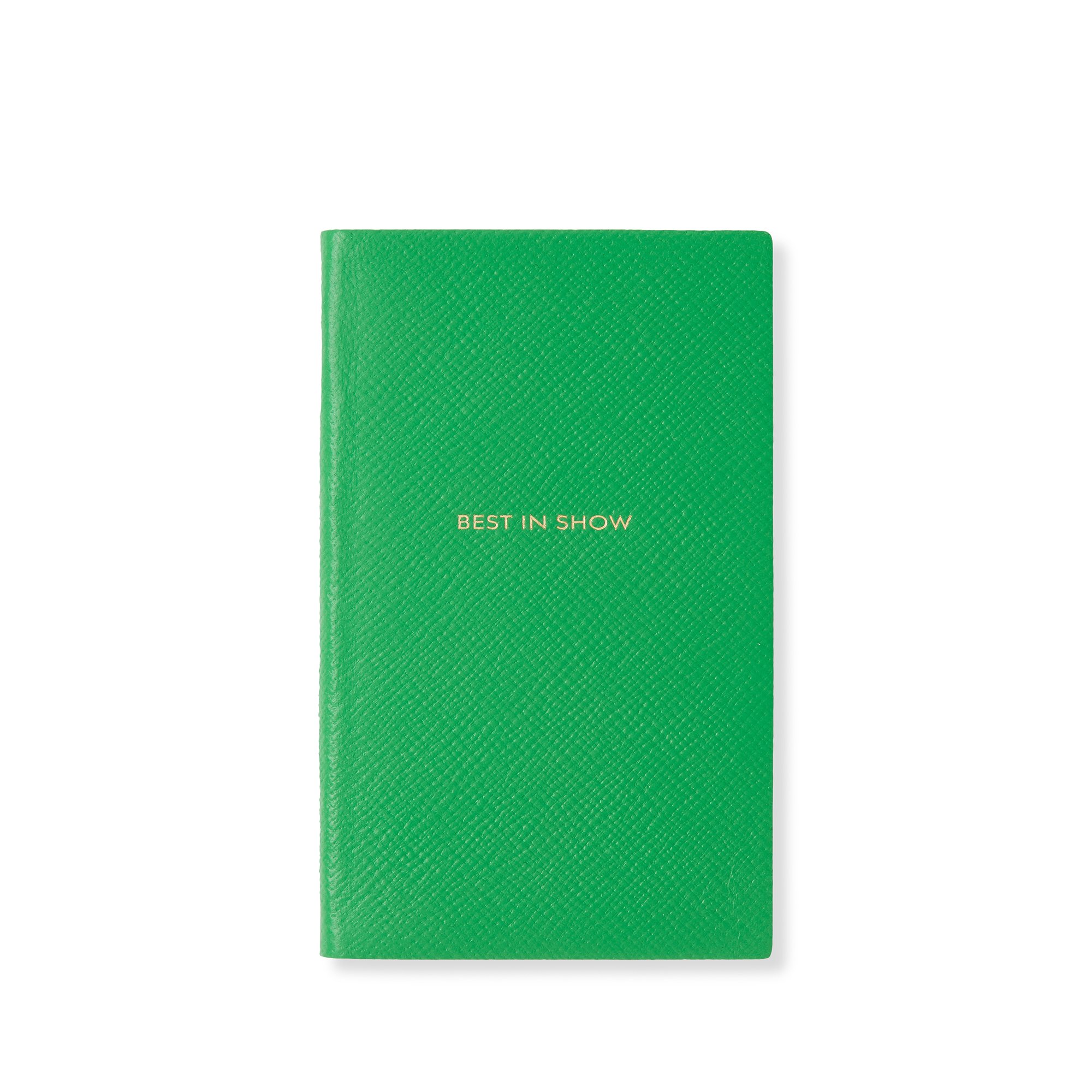 Smythson Inspirations And Ideas Panama Notebook In Bright Emerald