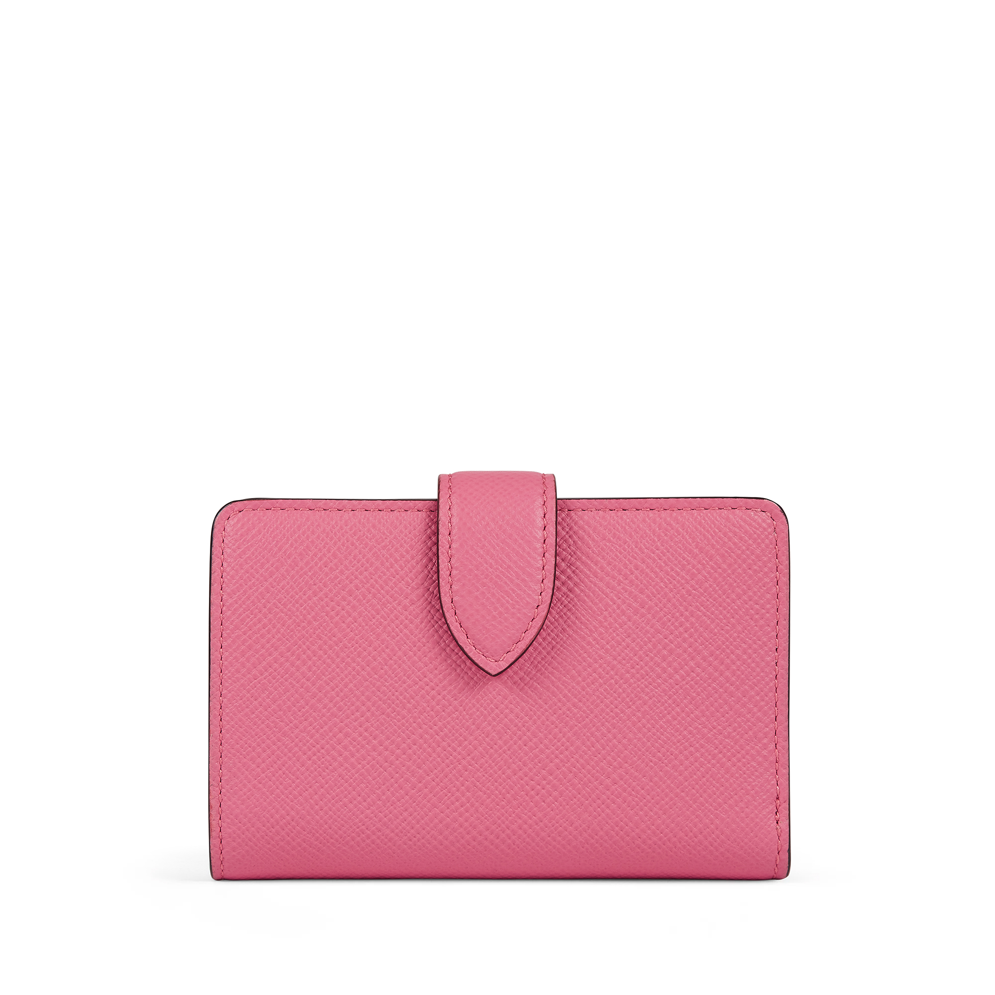 Peony Pink Small Saffiano Leather Wallet