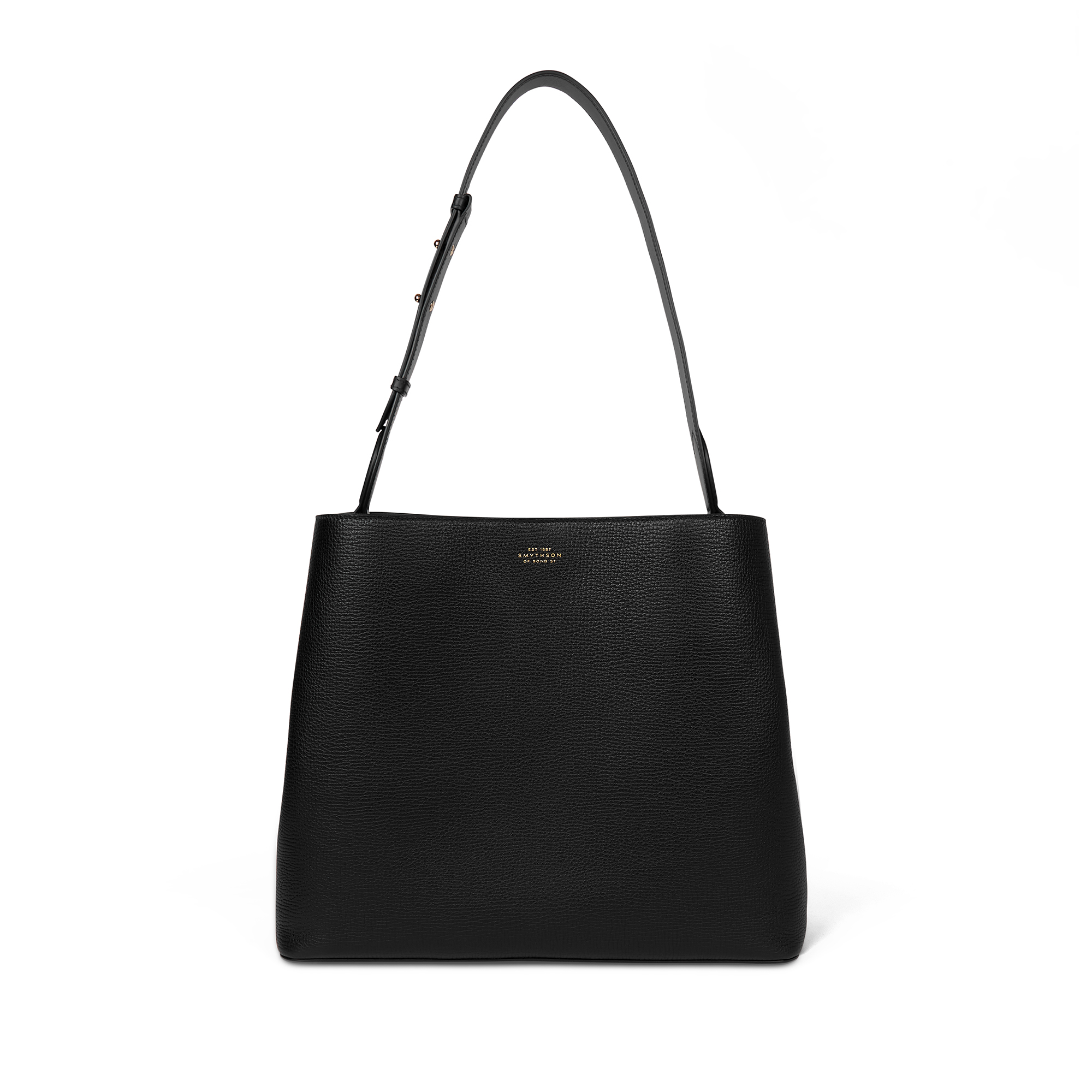 Shoulder Bag in Ludlow in black Smythson