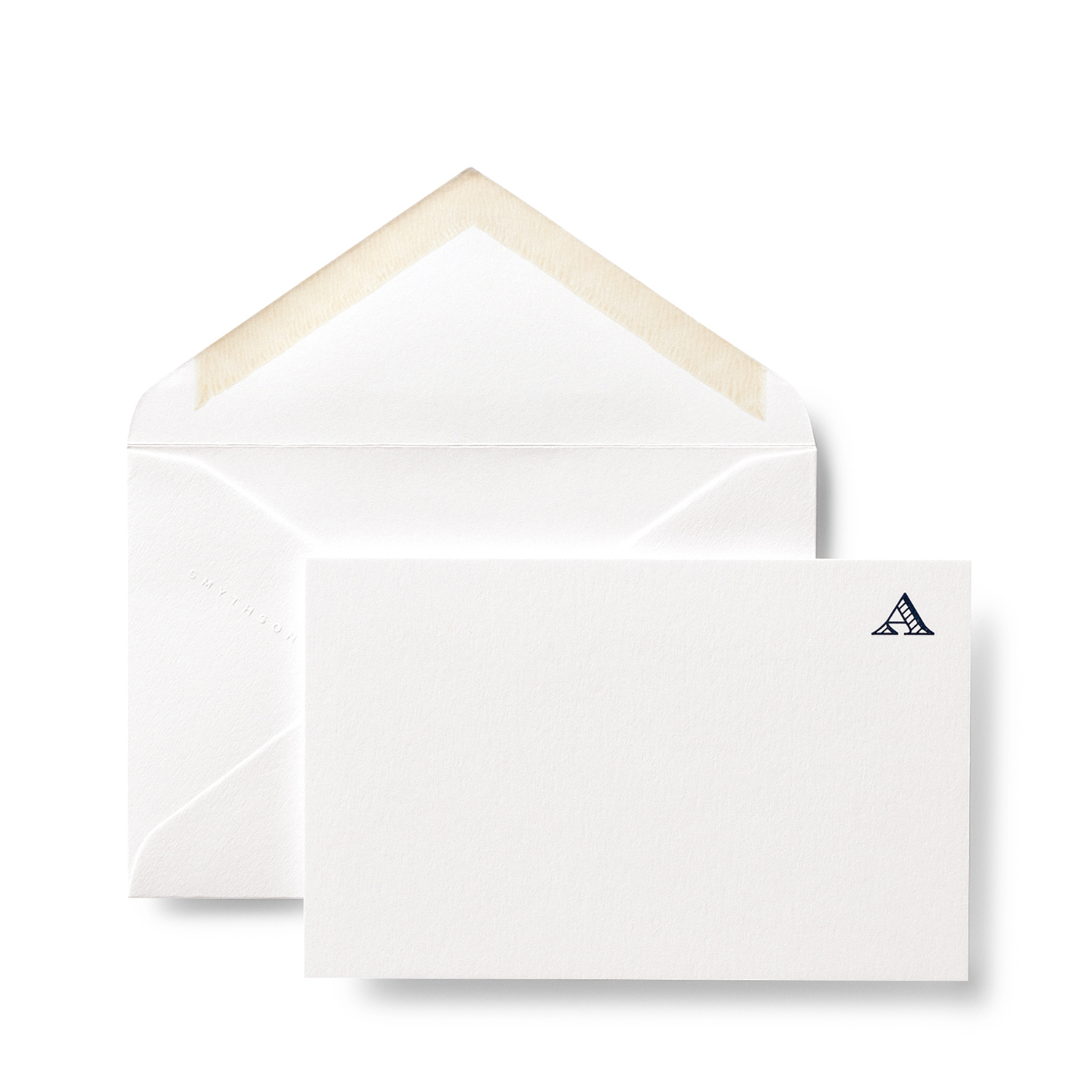 Smythson A Alphabet Correspondence Cards In White