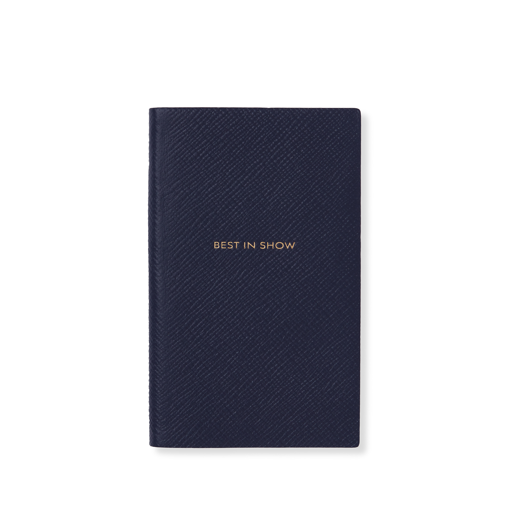 Smythson Best In Show Panama Notebook In Navy