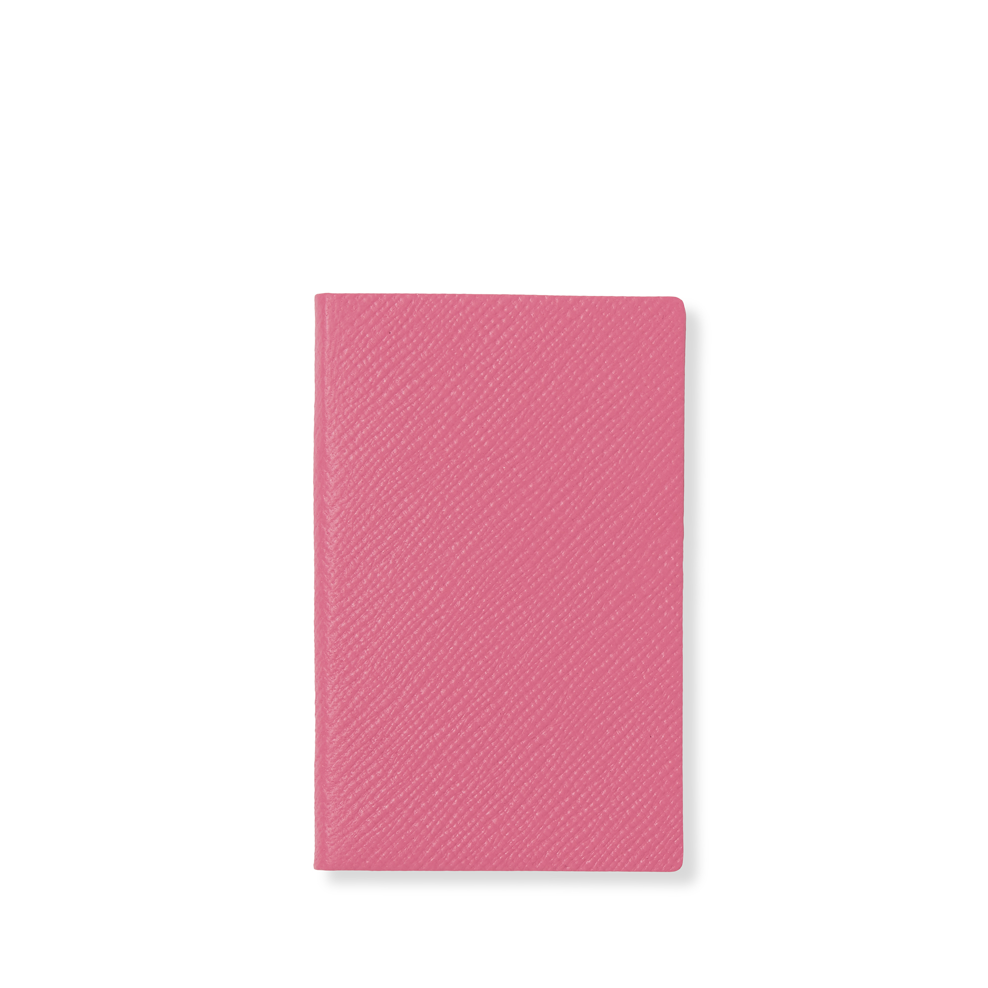 Smythson Wafer Notebook In Panama In Peony