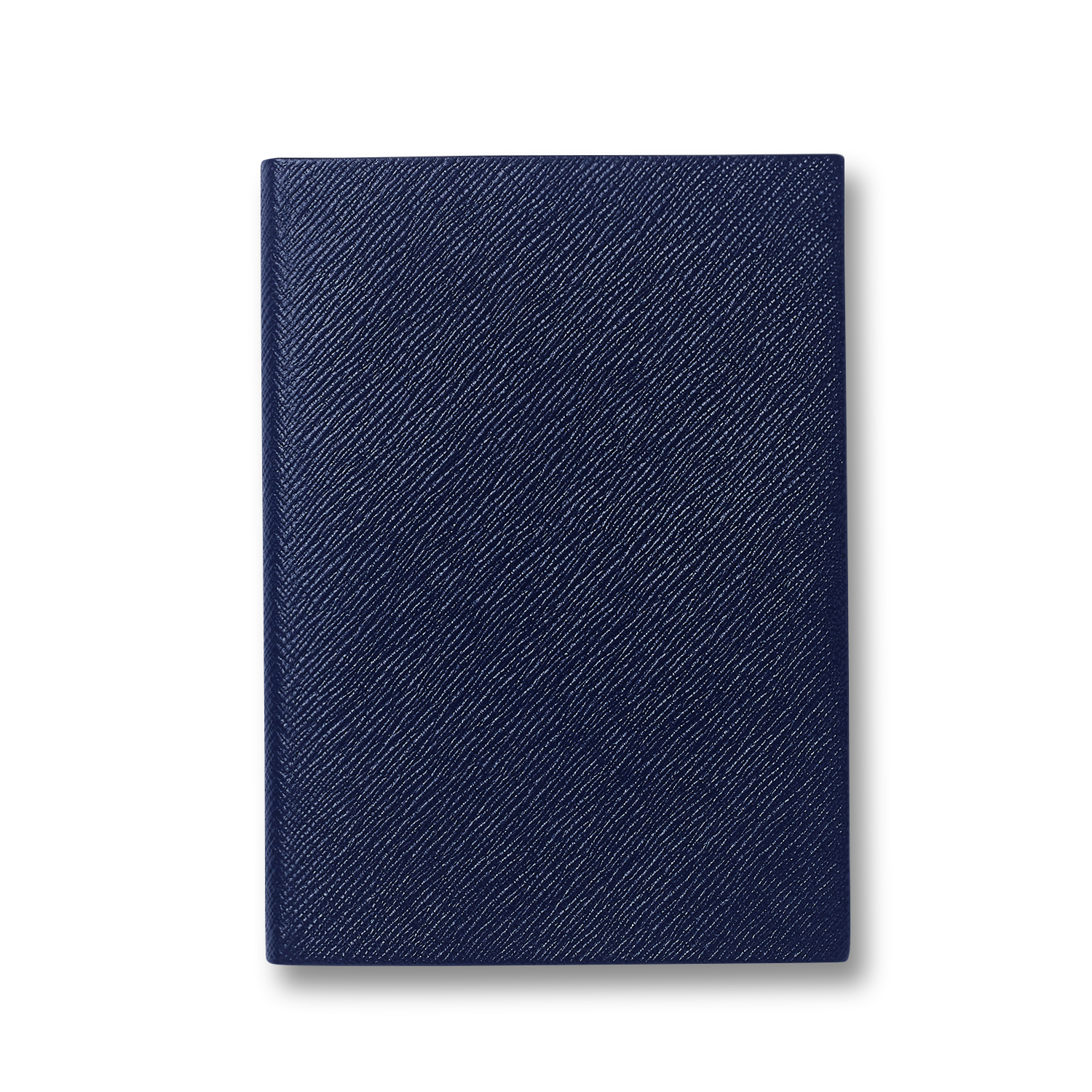 Smythson Plain Paged Soho Notebook In Panama In Navy