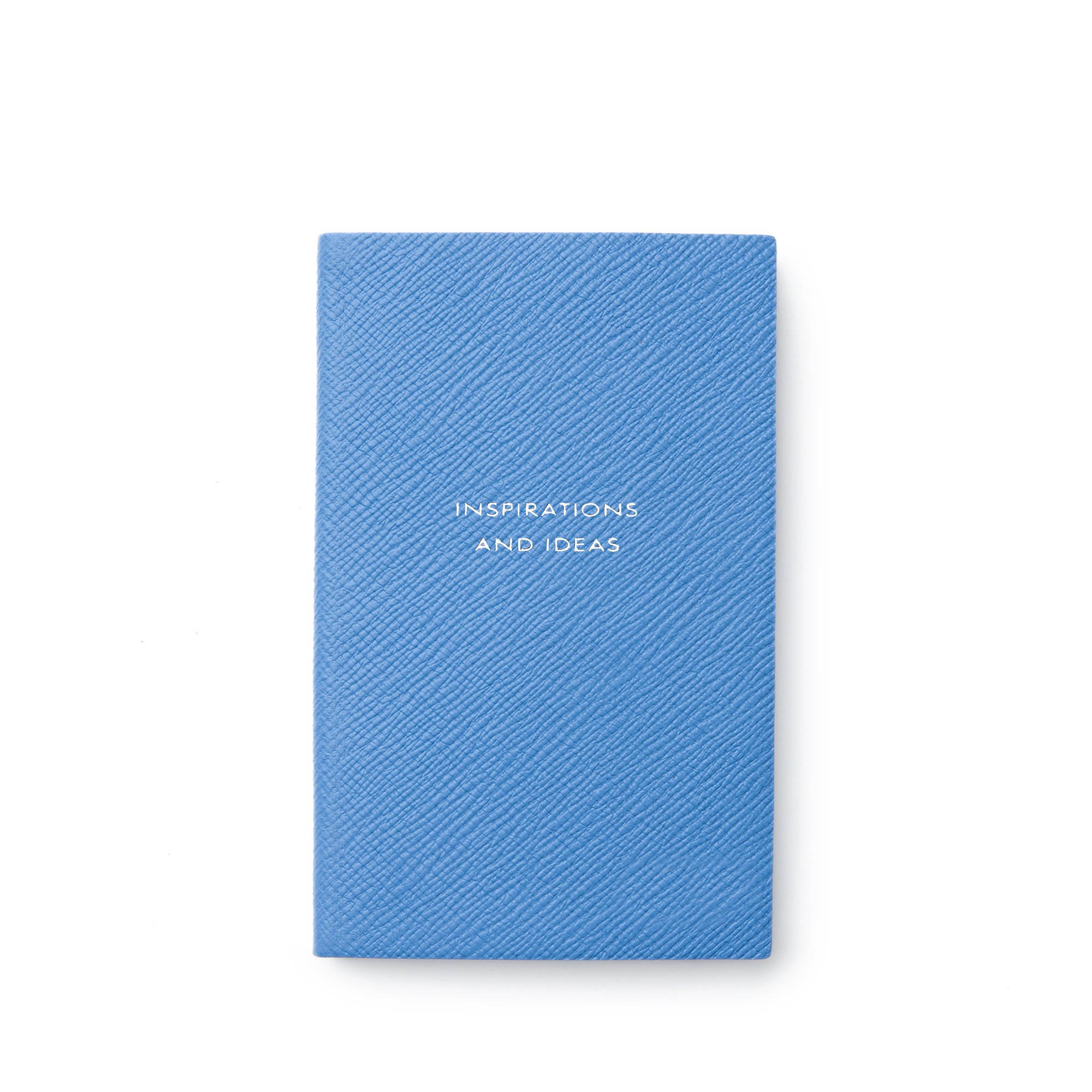 Smythson Inspirations And Ideas Panama Notebook In Nile Blue