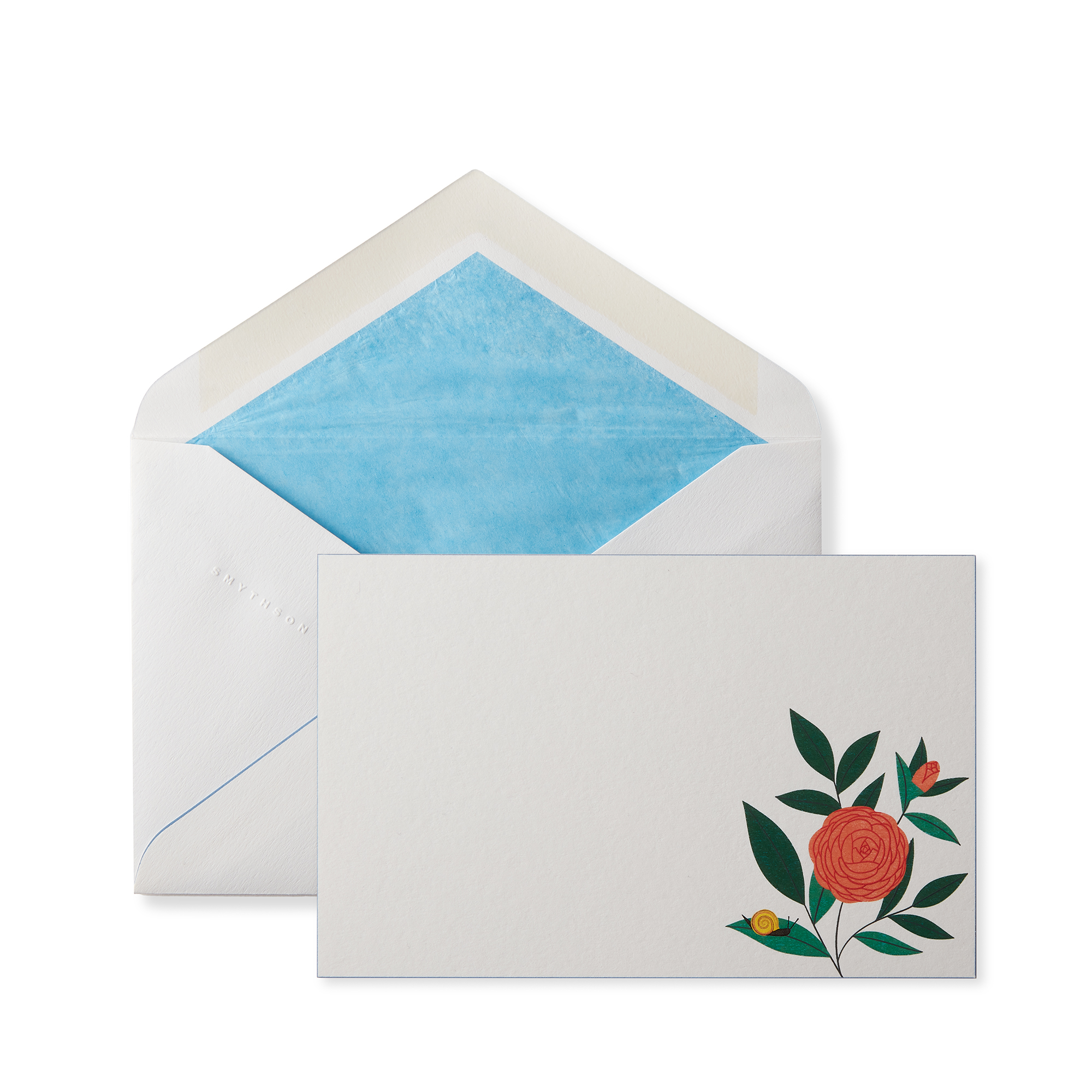 Shop Smythson The Gardening Collection Correspondence Cards In Rose