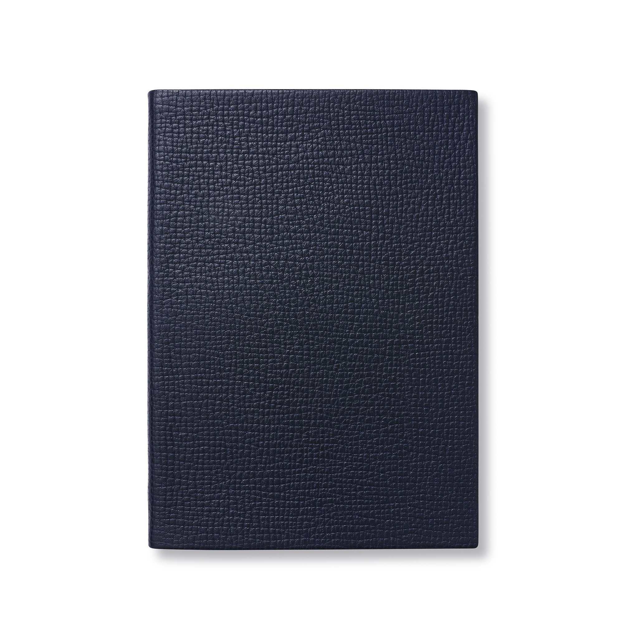 Smythson Soho Notebook In Ludlow In Navy