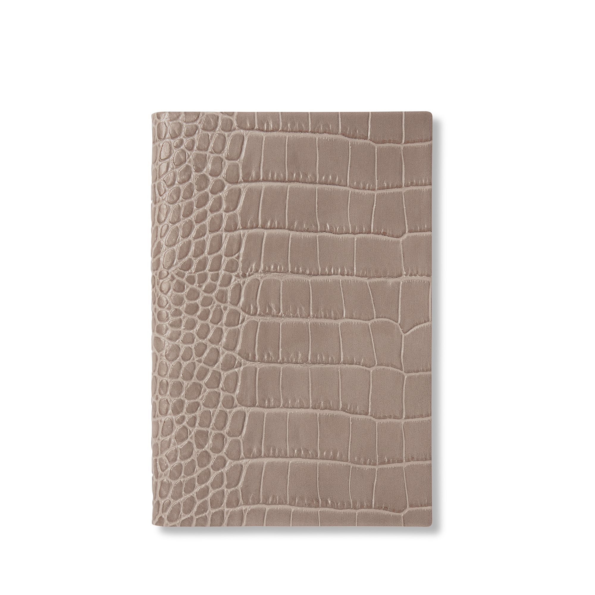 Smythson Chelsea Notebook In Mara In Taupe