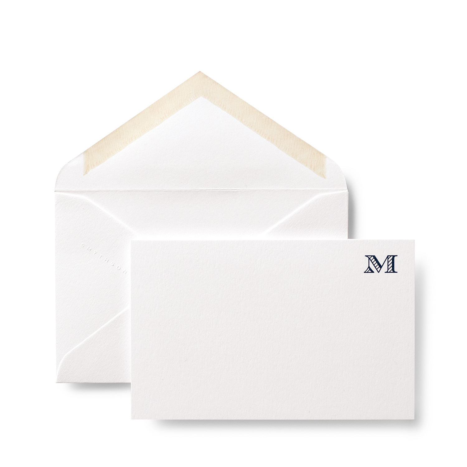 Smythson M Alphabet Correspondence Cards In White