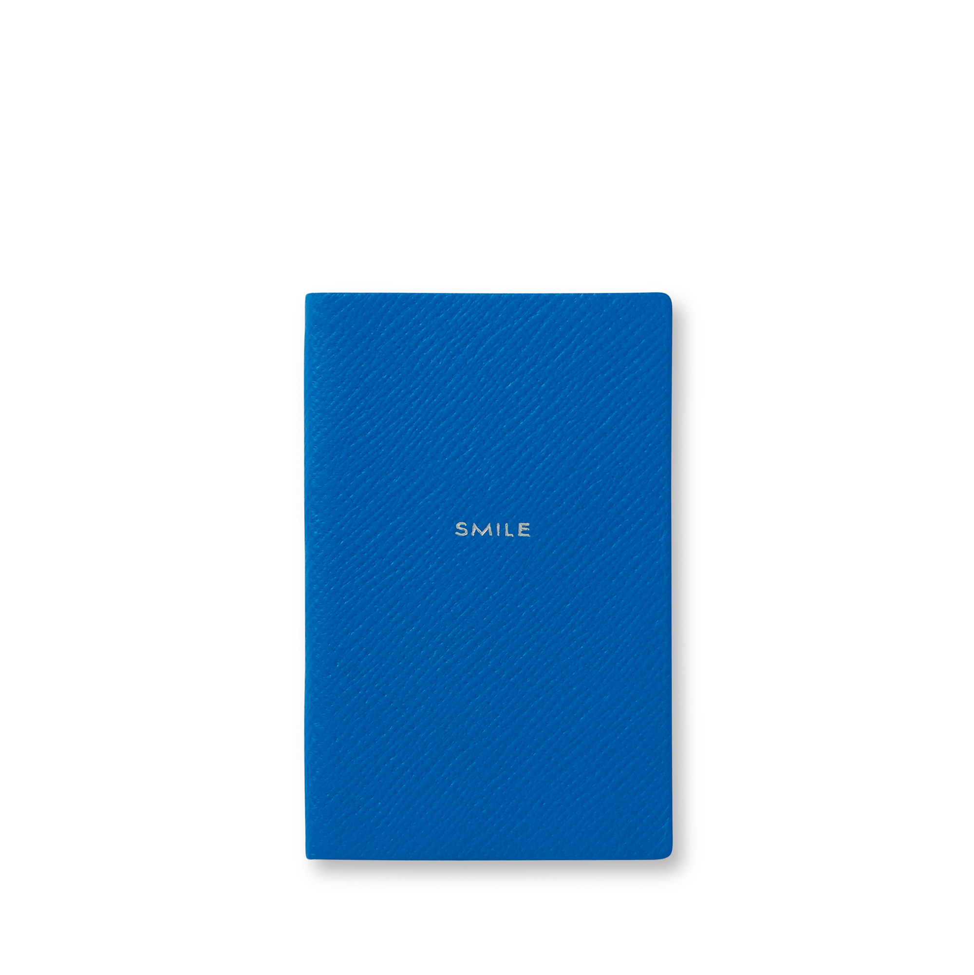 Smythson Smile Wafer Notebook In Panama In Lapis