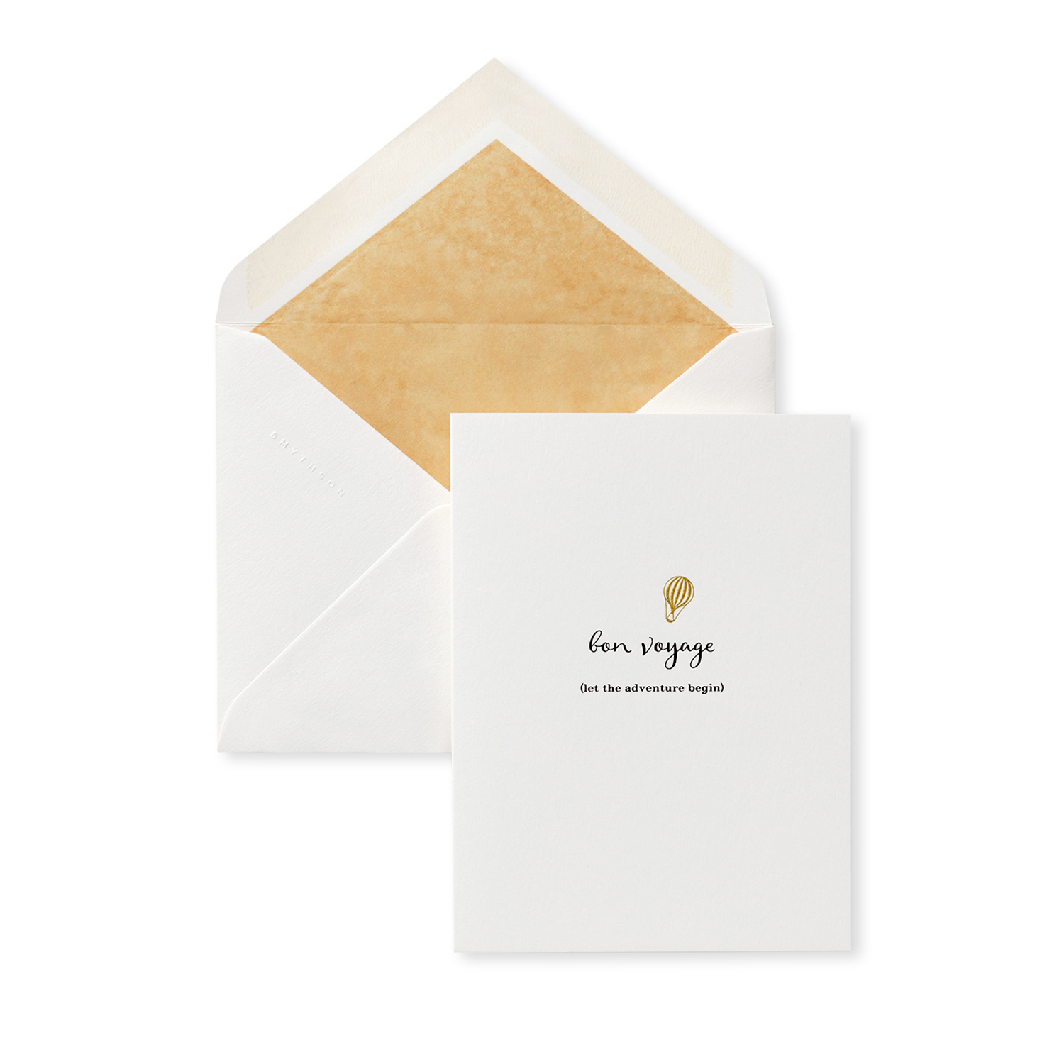 Bon Voyage Card In White Smythson