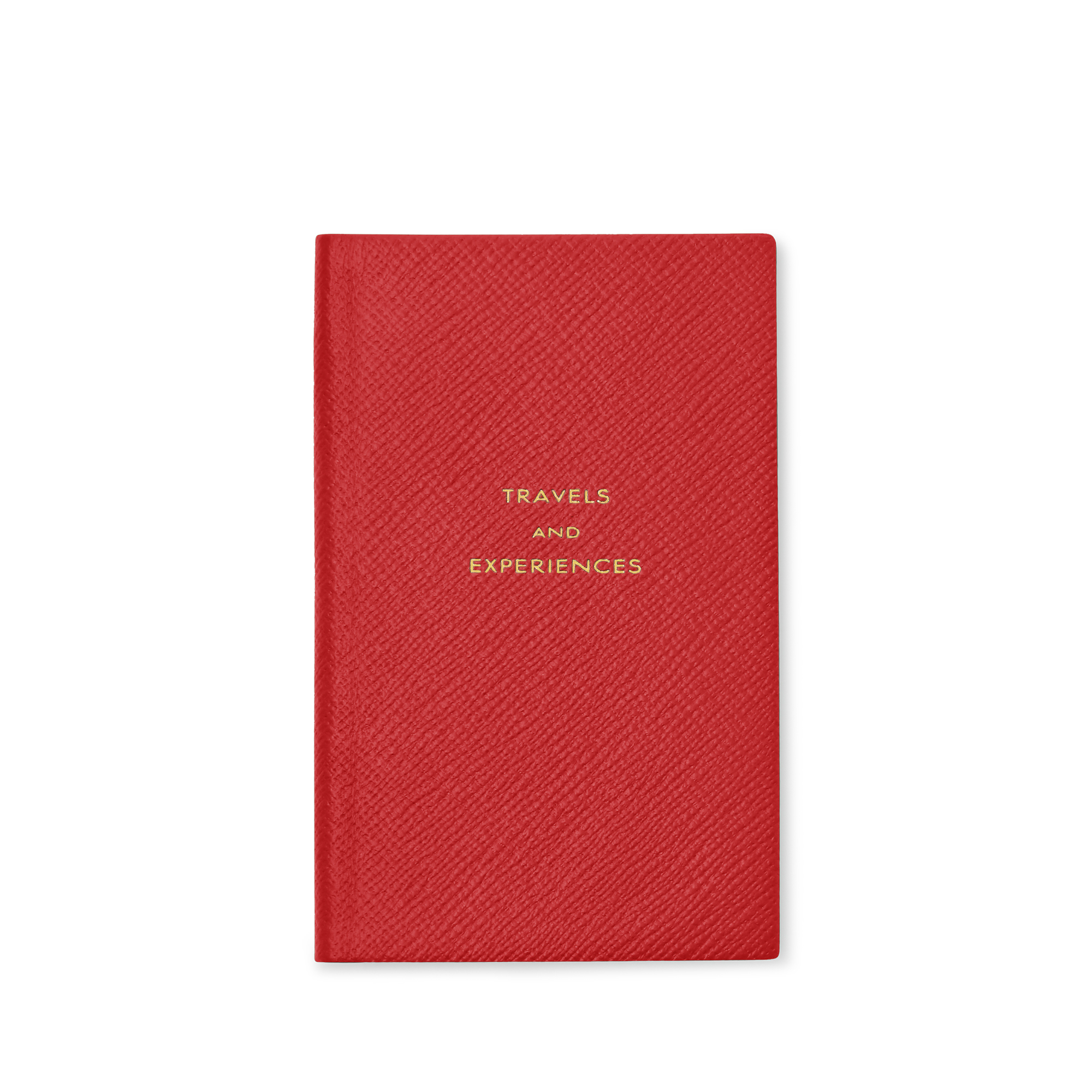 Smythson Travels And Experiences Panama Notebook In Scarlet Red