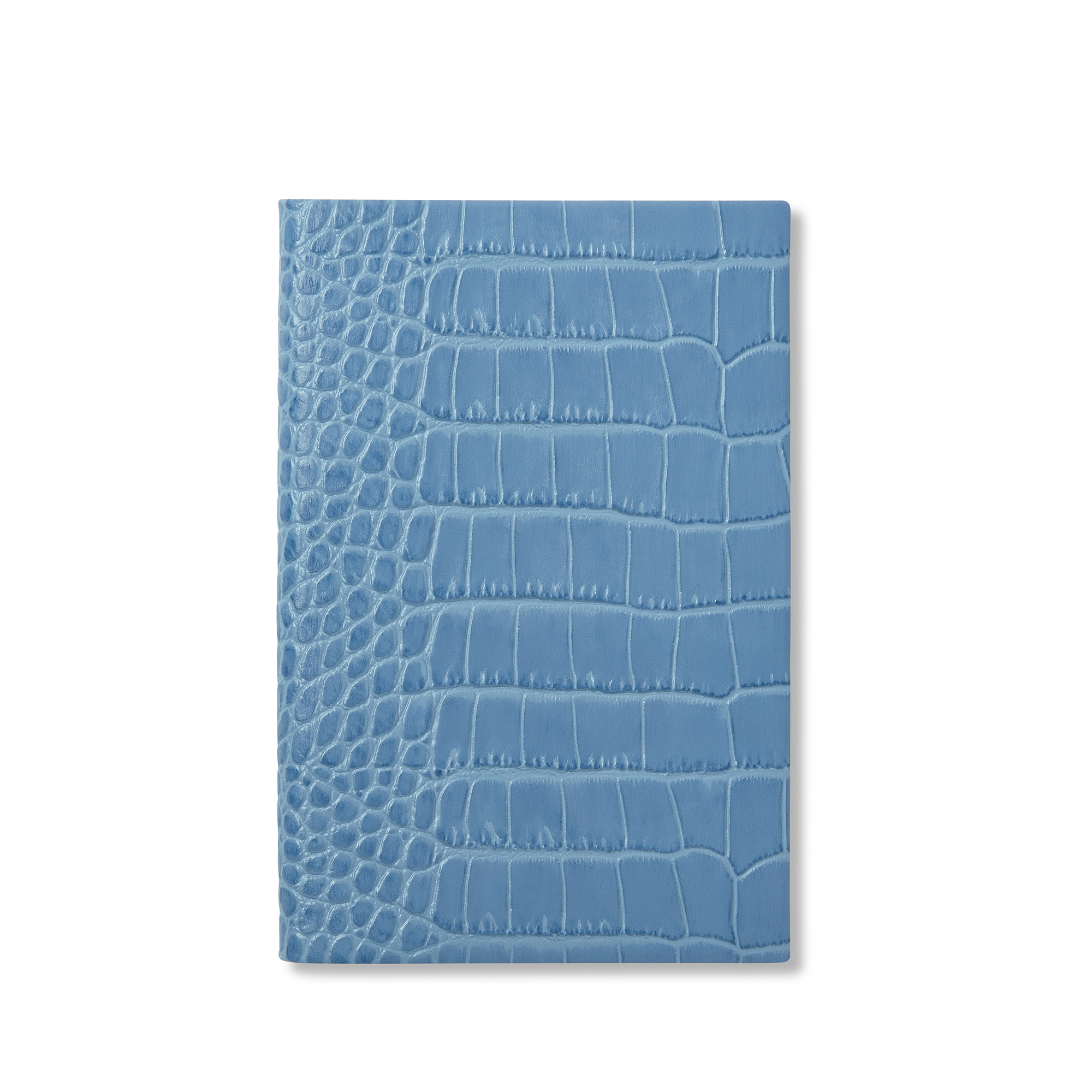 Smythson Chelsea Notebook In Mara In Nile Blue