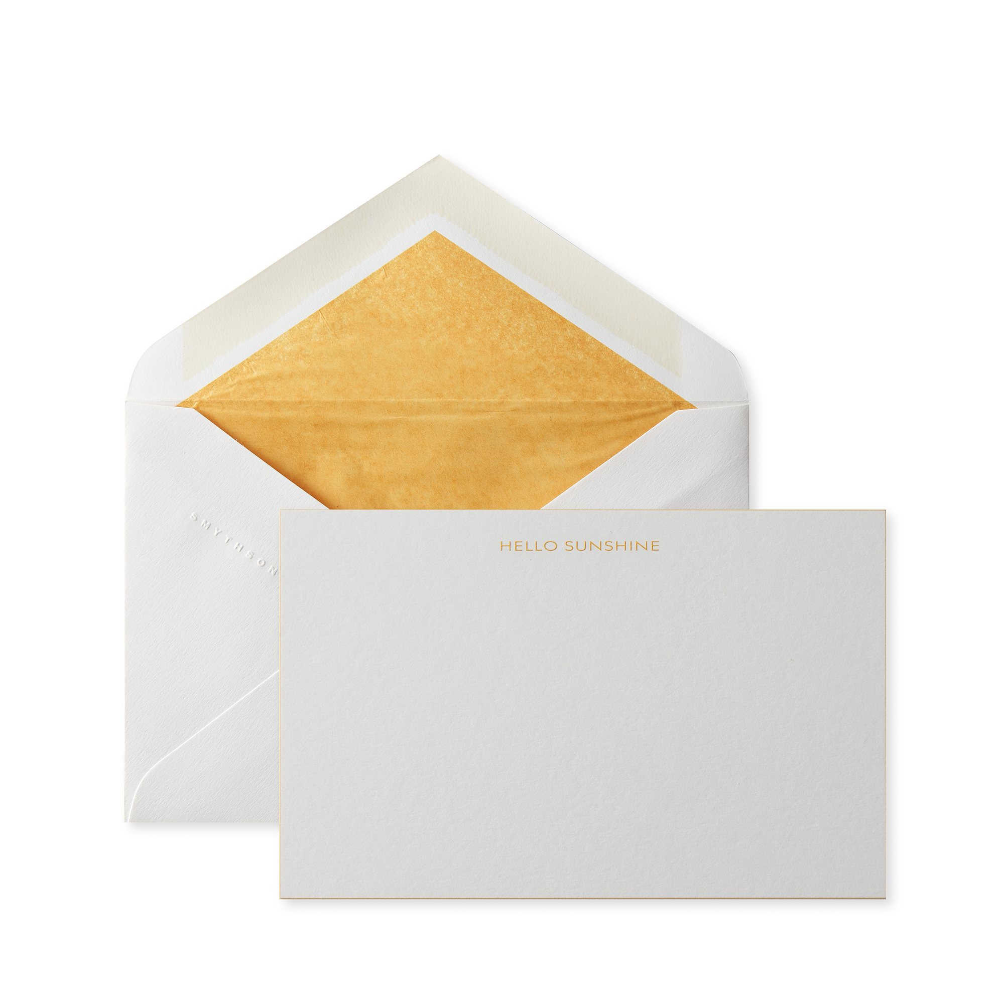 Shop Smythson Hello Sunshine Correspondence Cards In White