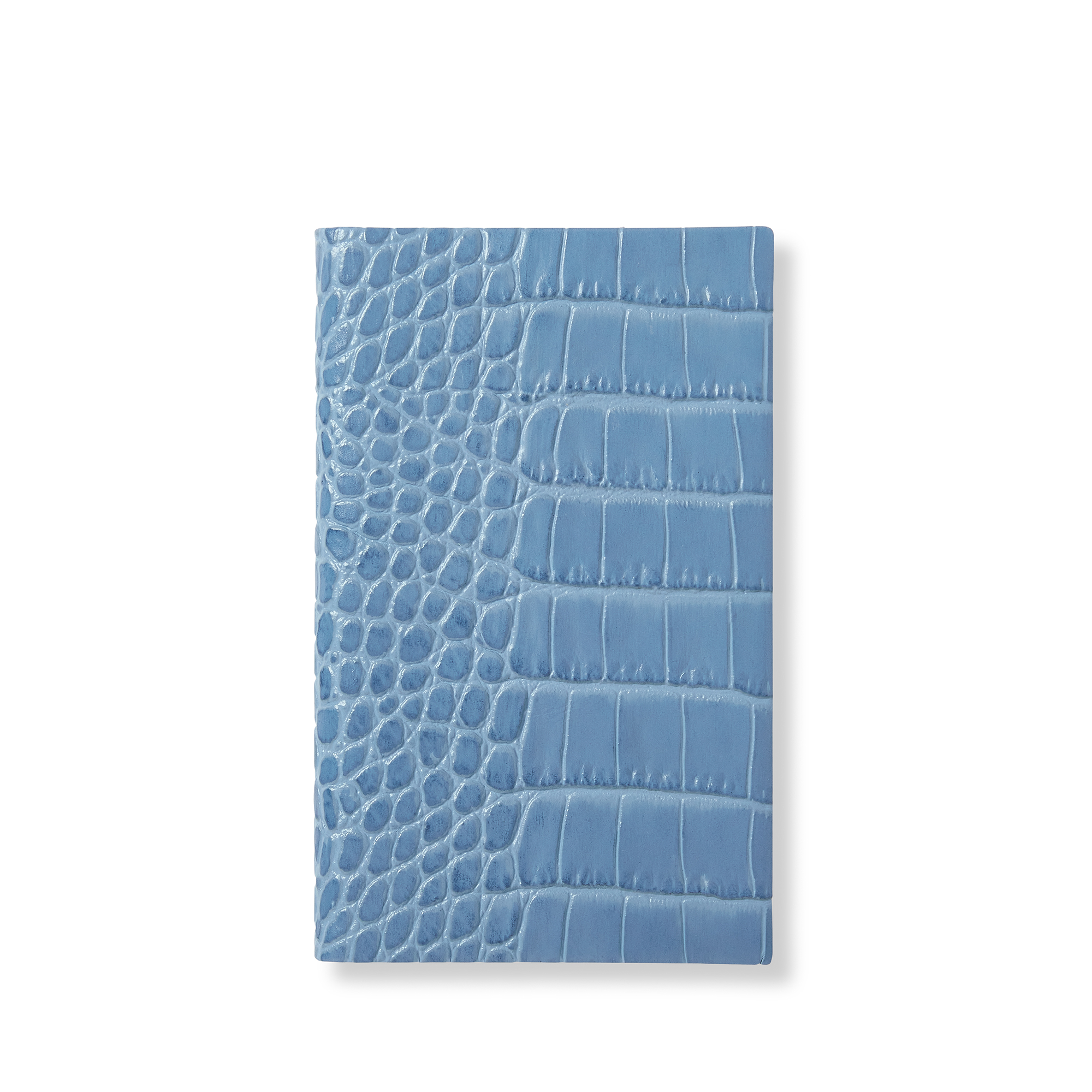 Smythson Panama Notebook In Mara In Nile Blue