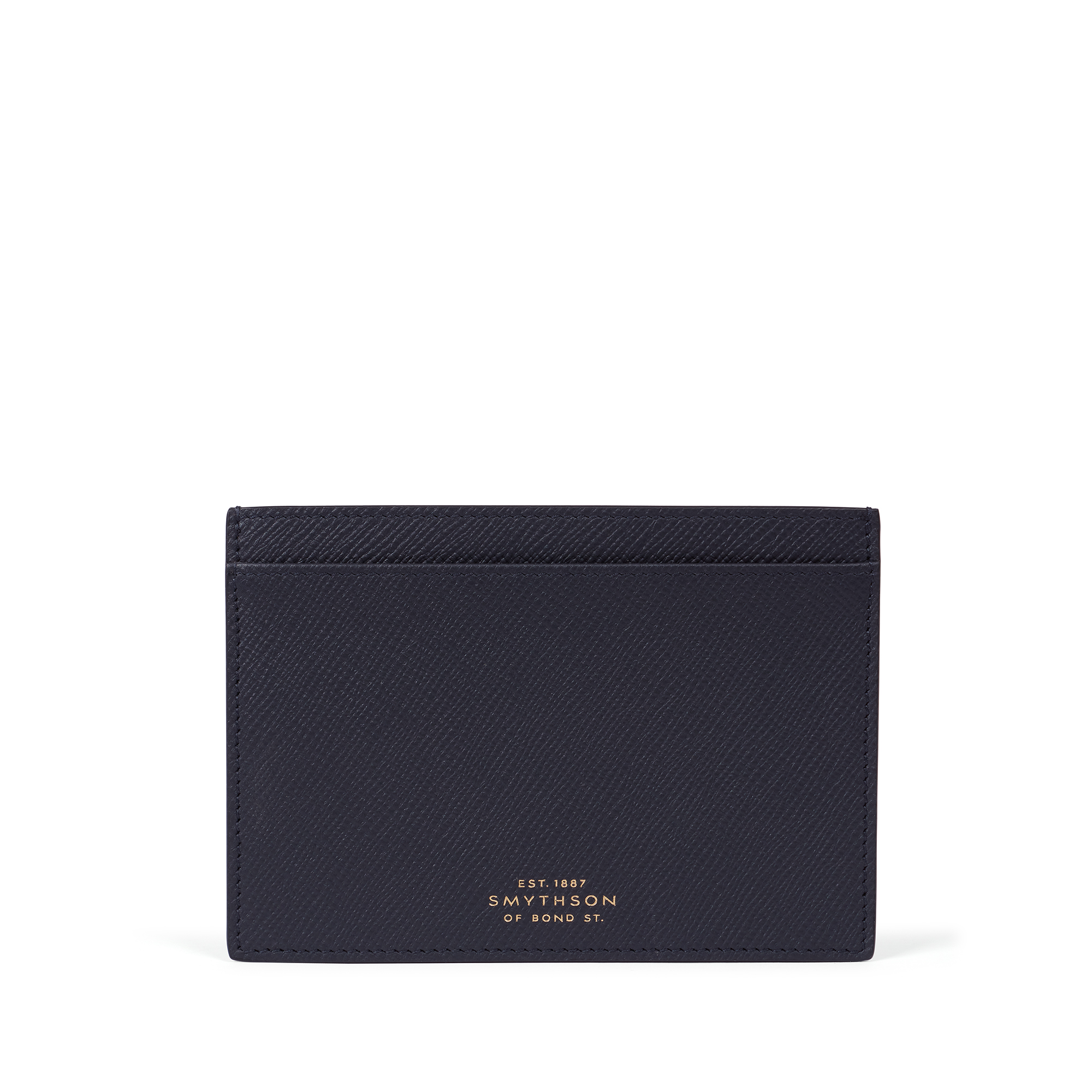 Smythson Passport Sleeve In Panama In Navy